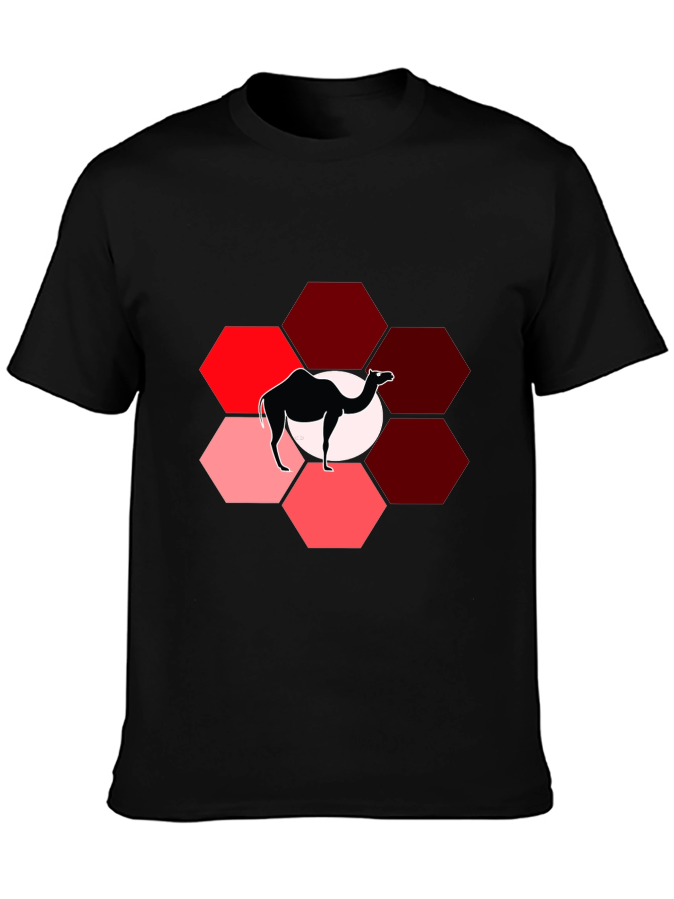 Camel Hexagon Graphic T-Shirt