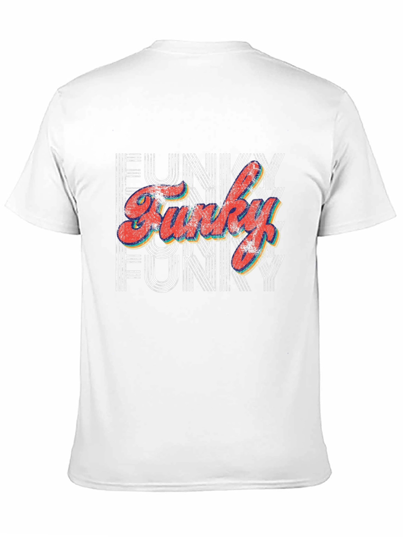 Funky Retro Style Graphic Tee - Black