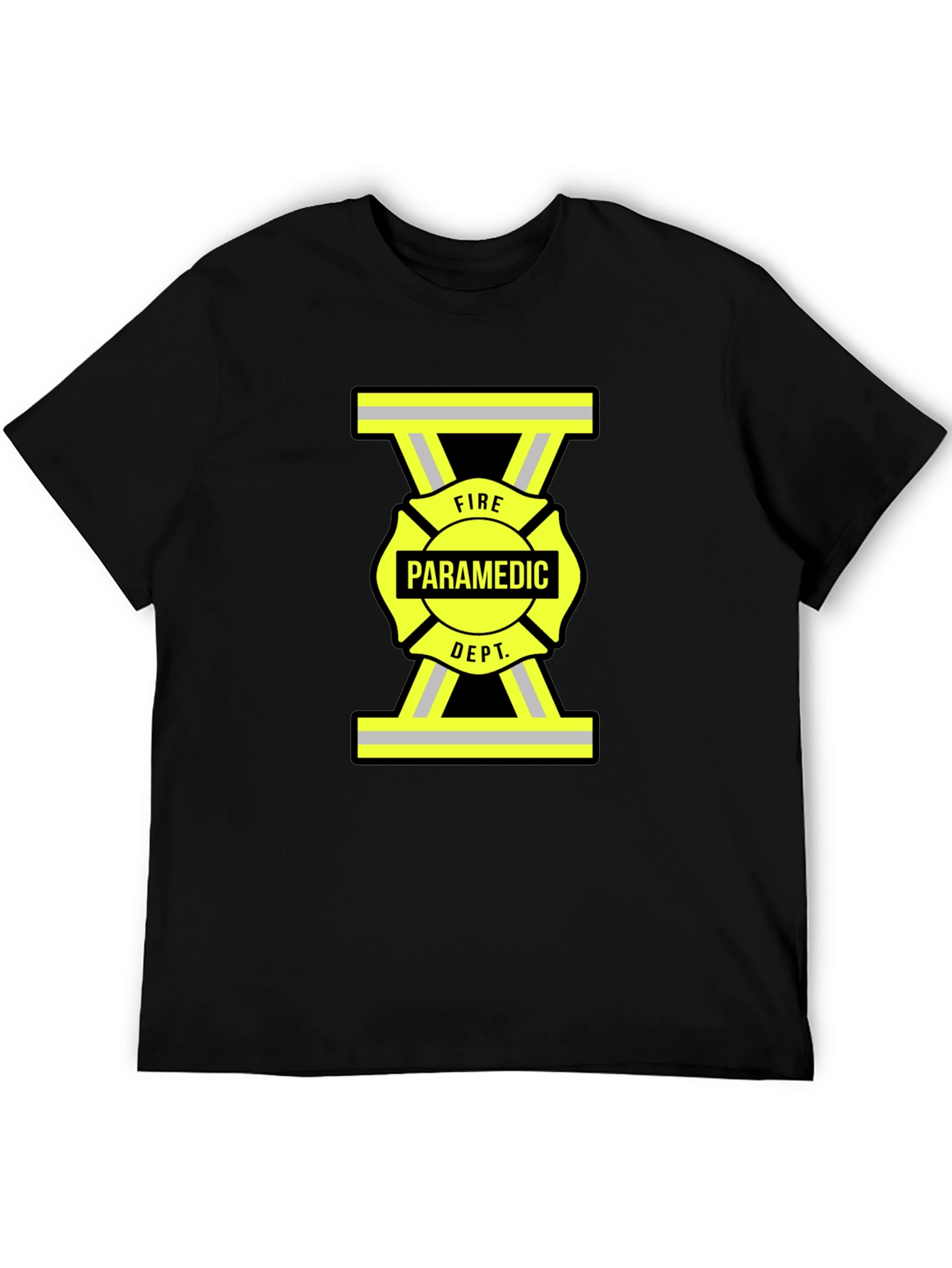 Fire Paramedic Dept. Black T-Shirt