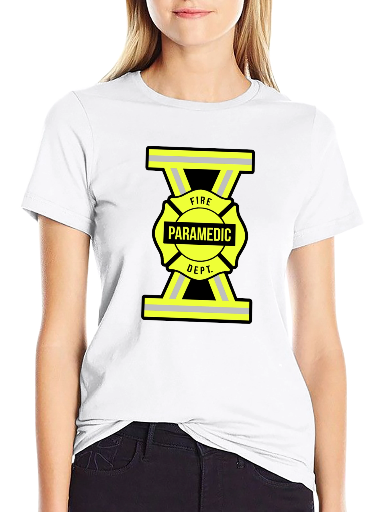 Fire Paramedic Dept. Black T-Shirt