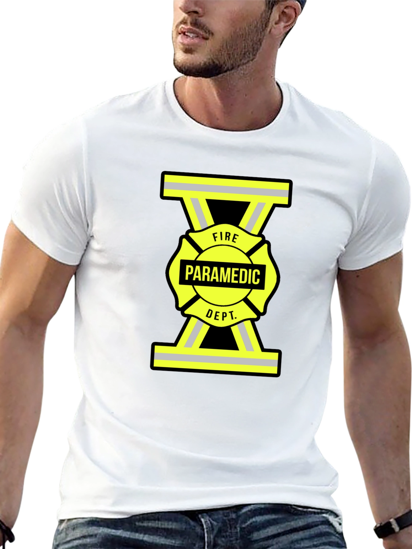 Fire Paramedic Dept. Black T-Shirt