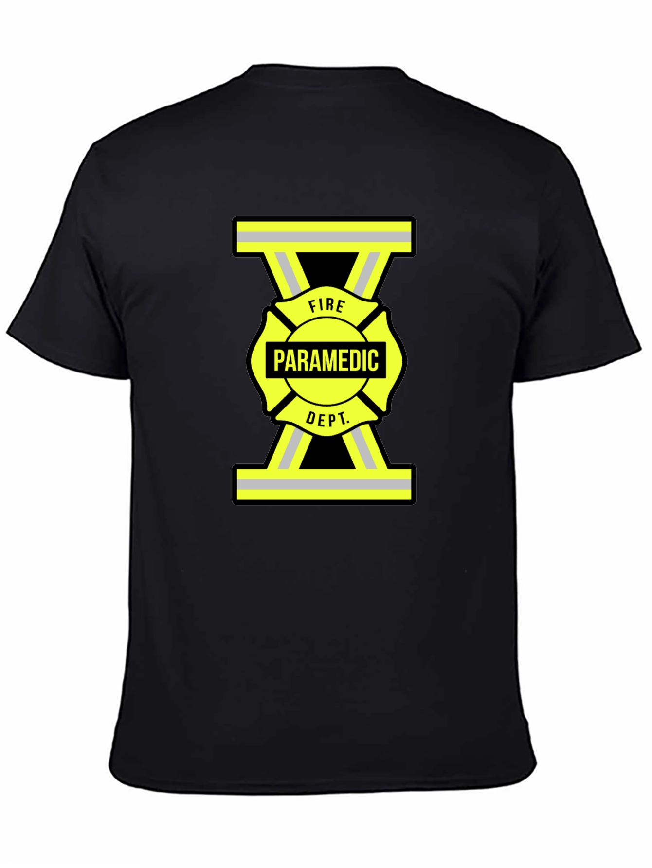 Fire Paramedic Dept. Black T-Shirt