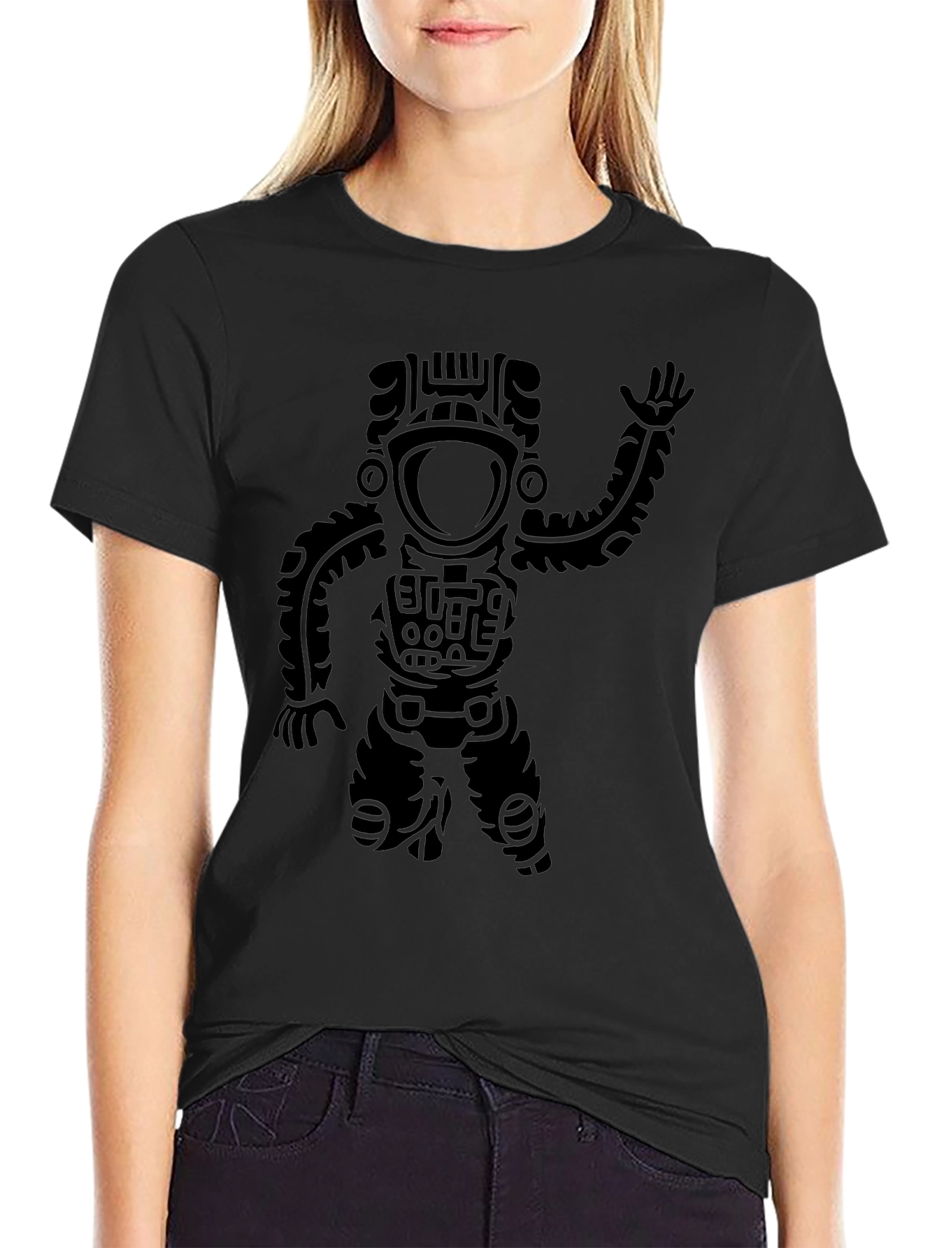 Astronaut Graphic T-Shirt - Black