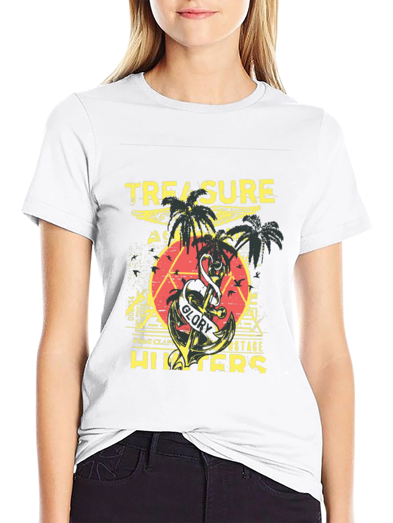 Treasure Hunters Black Graphic Tee