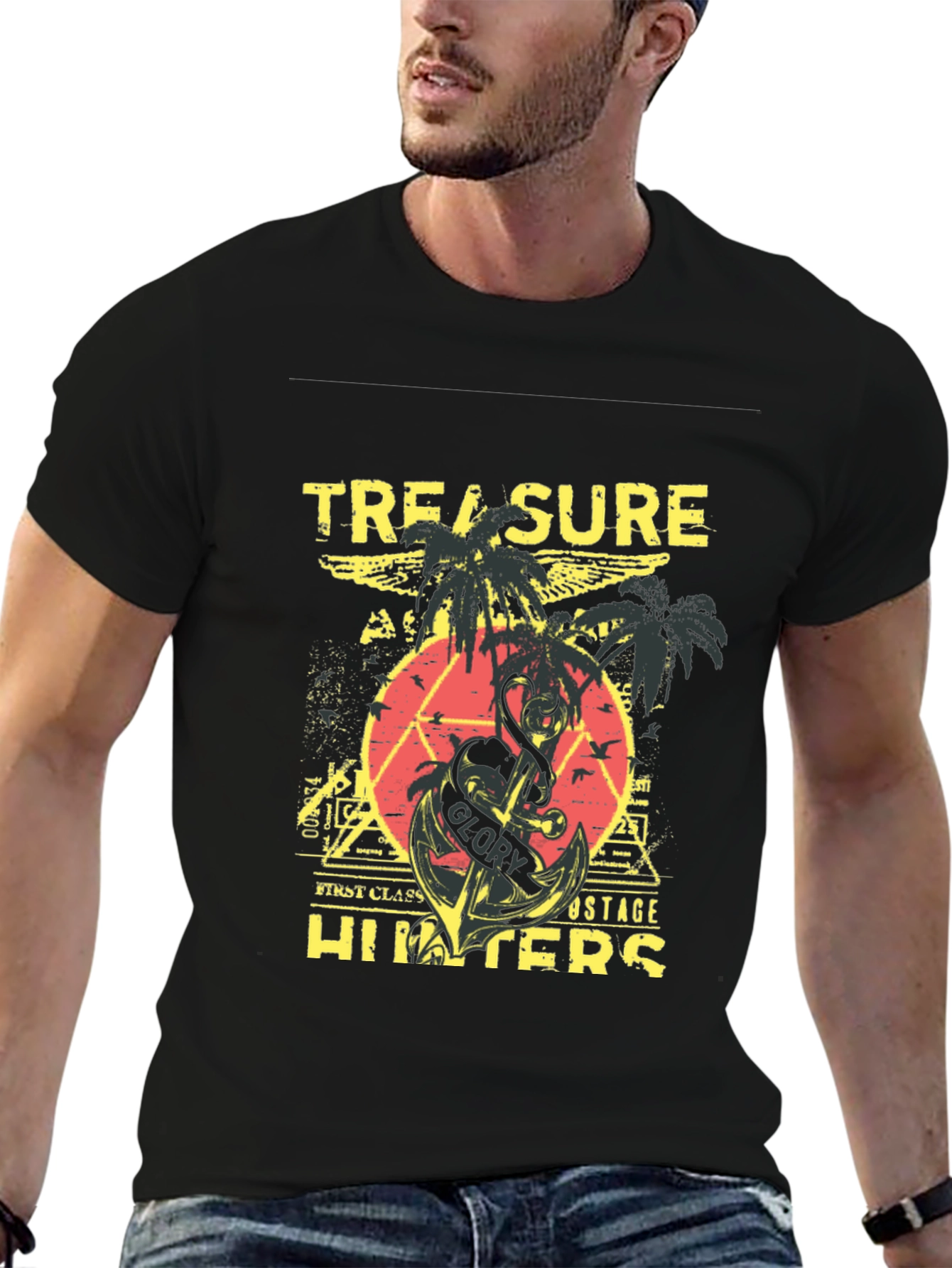 Treasure Hunters Black Graphic Tee