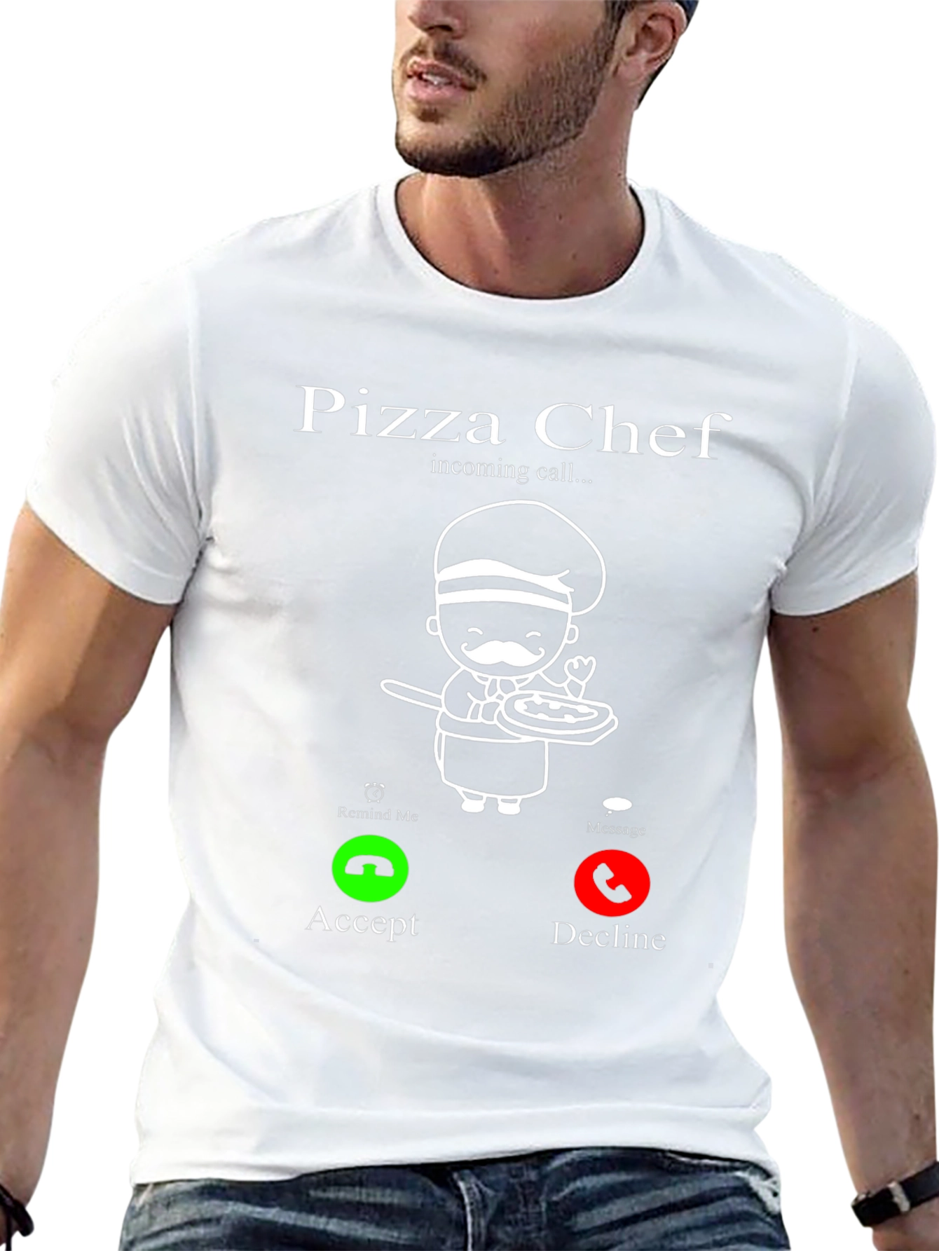 Pizza Chef Incoming Call Funny T-Shirt