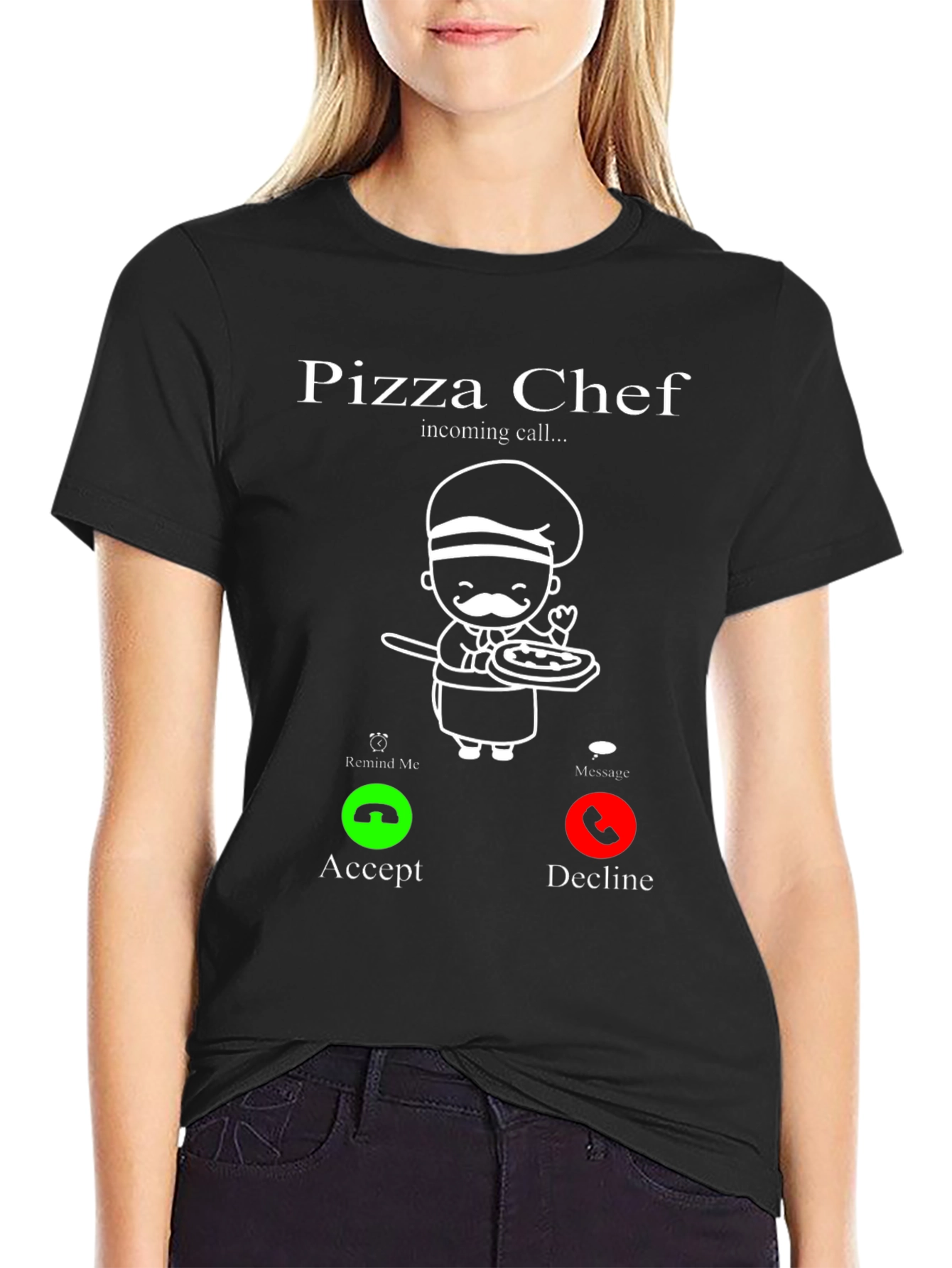 Pizza Chef Incoming Call Funny T-Shirt