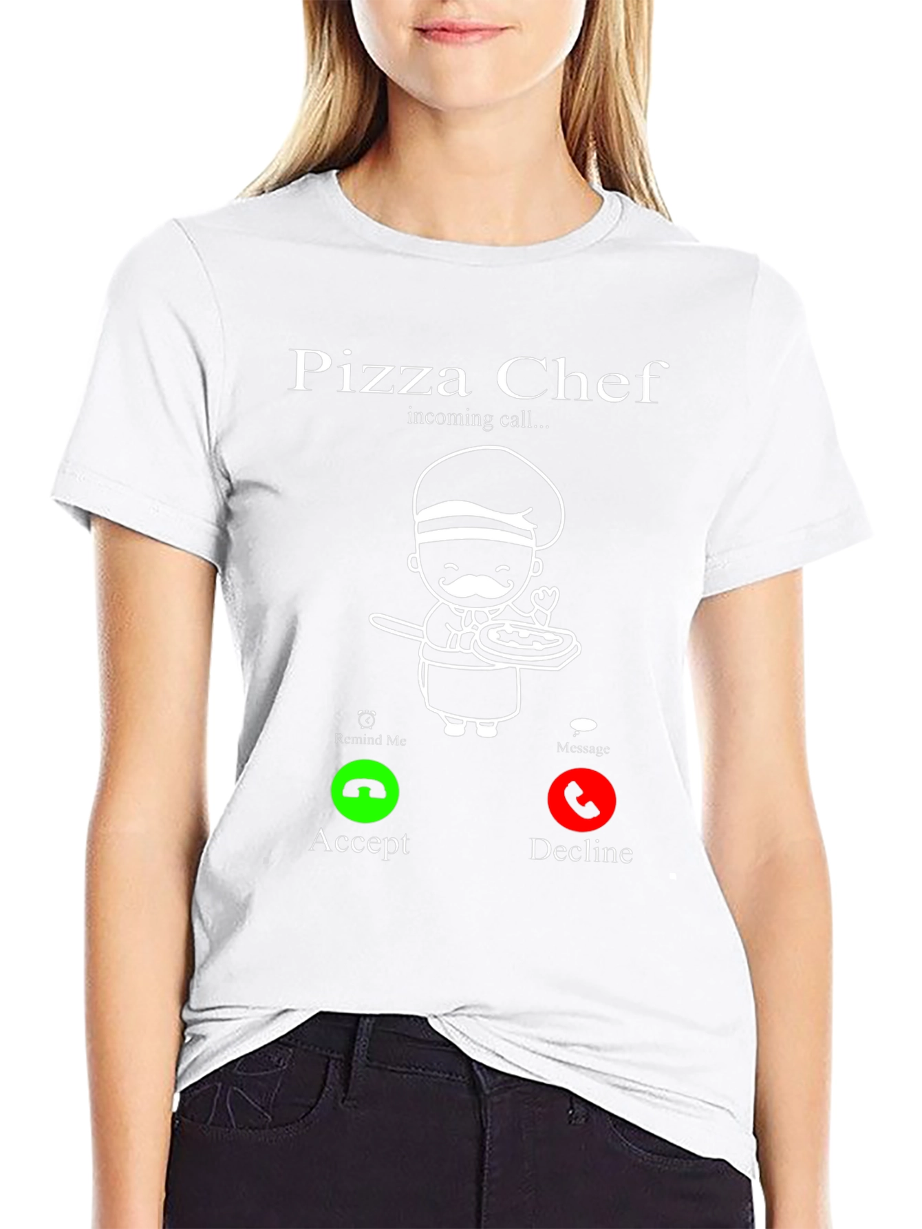Pizza Chef Incoming Call Funny T-Shirt