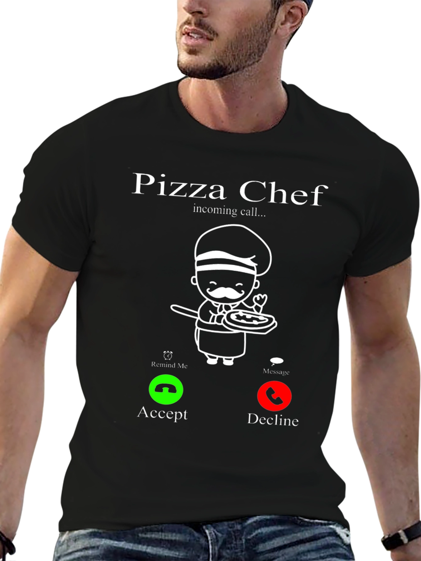 Pizza Chef Incoming Call Funny T-Shirt