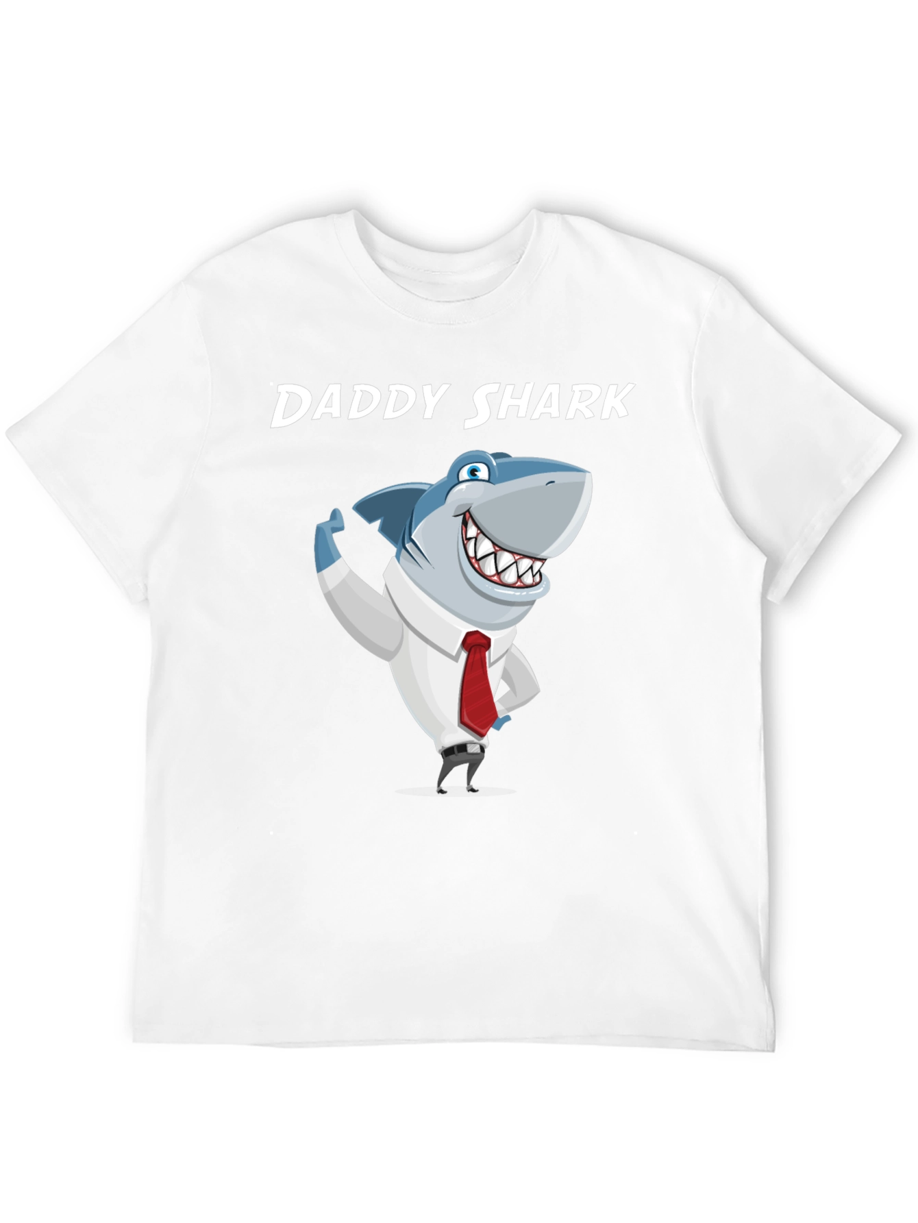 Daddy Shark Graphic T-Shirt - Mens Black Tee