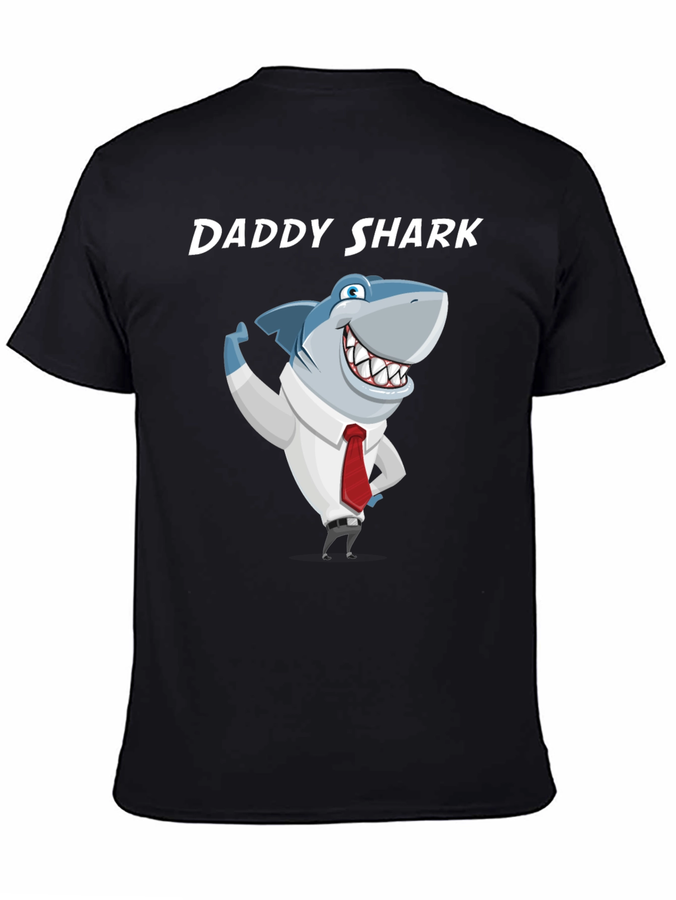 Daddy Shark Graphic T-Shirt - Mens Black Tee