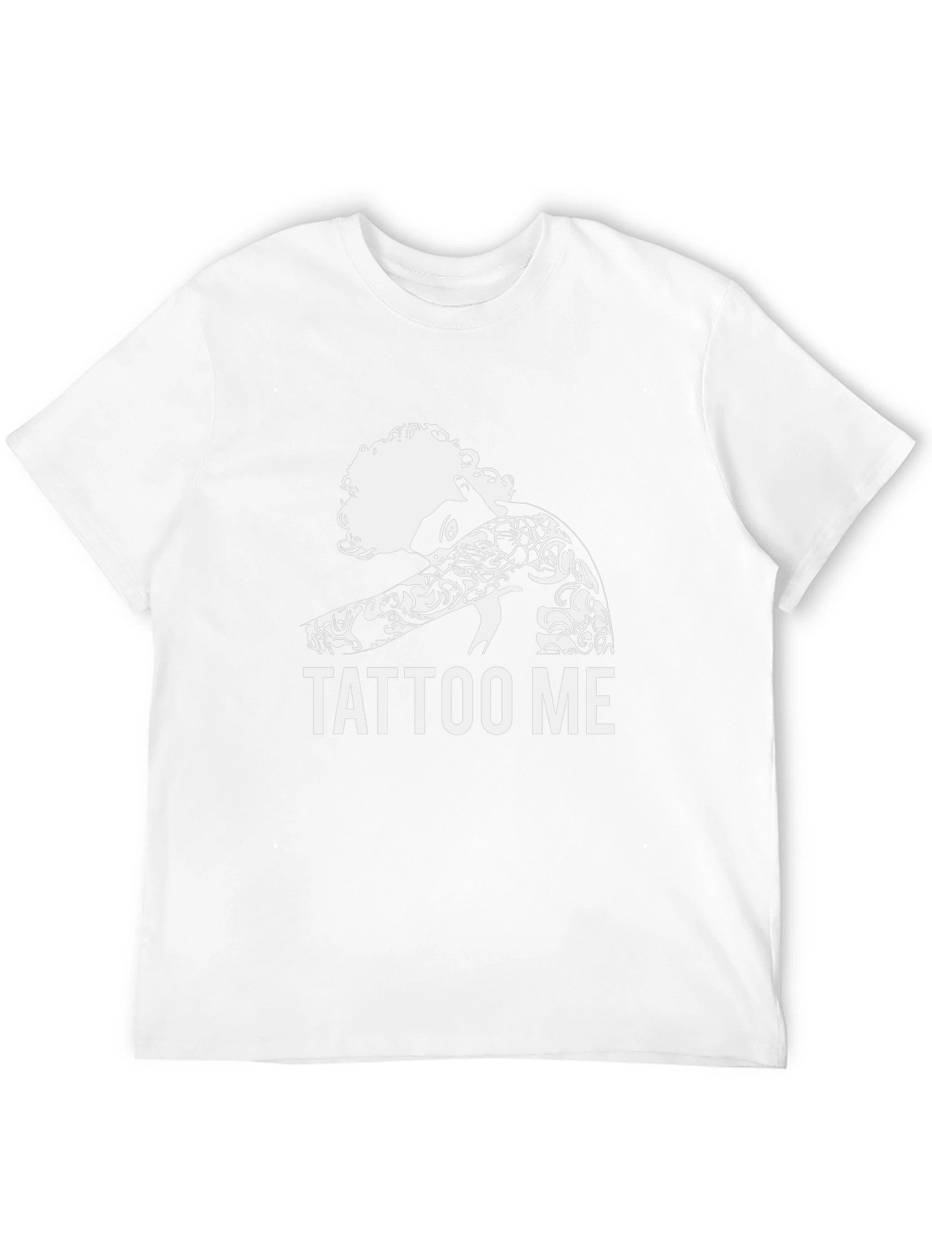 Tattoo Me Graphic Print Black T-Shirt