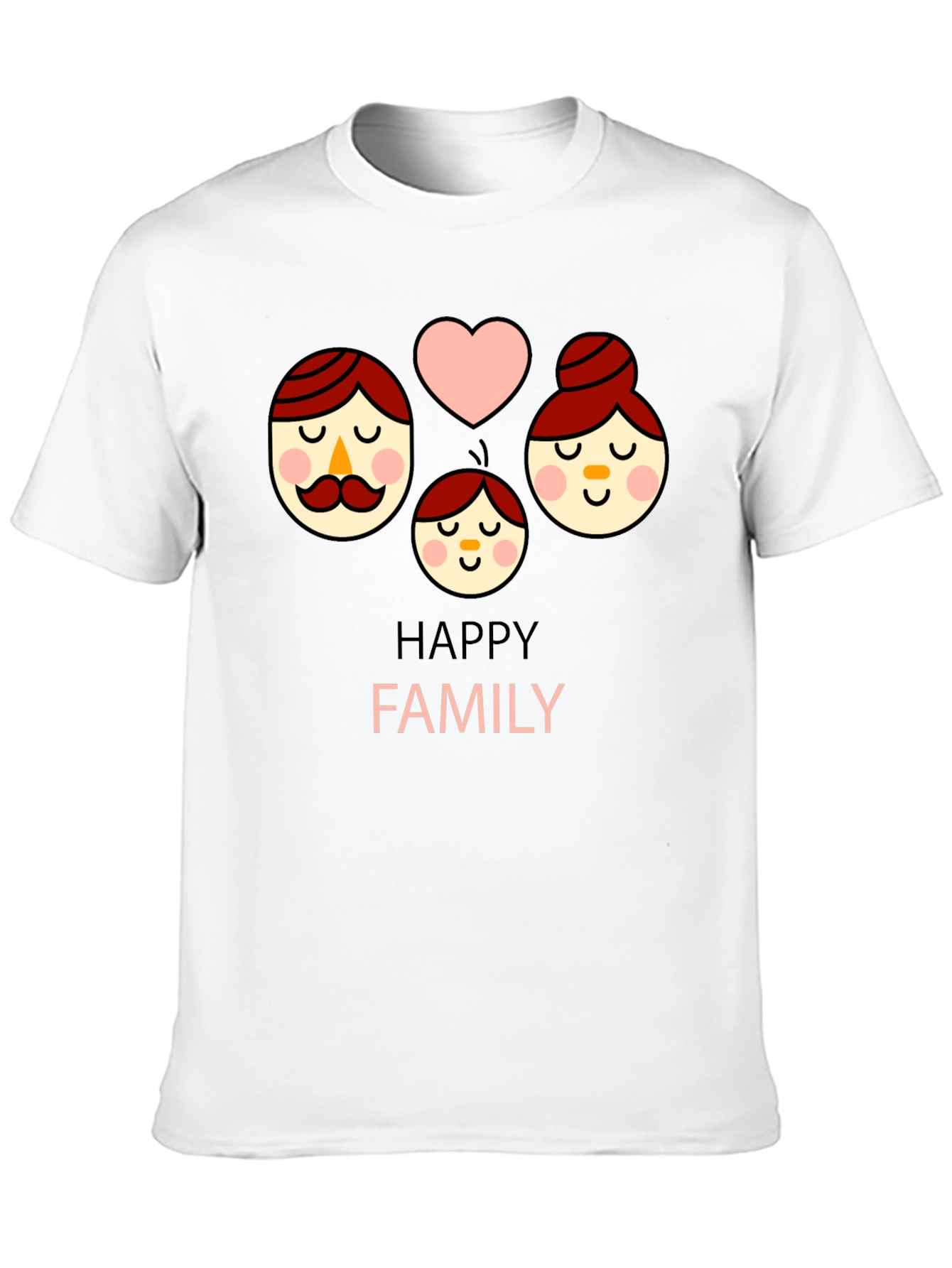 Happy Family Graphic Tee - Cute Unisex Shirt