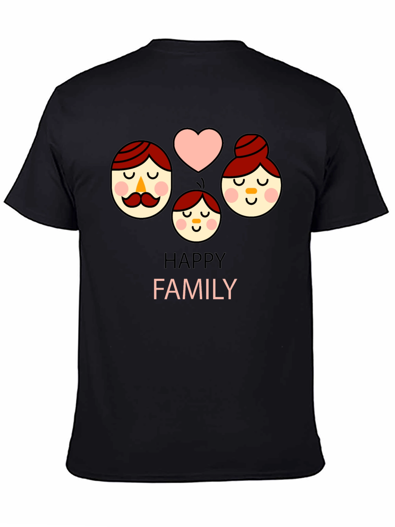 Happy Family Graphic Tee - Cute Unisex Shirt