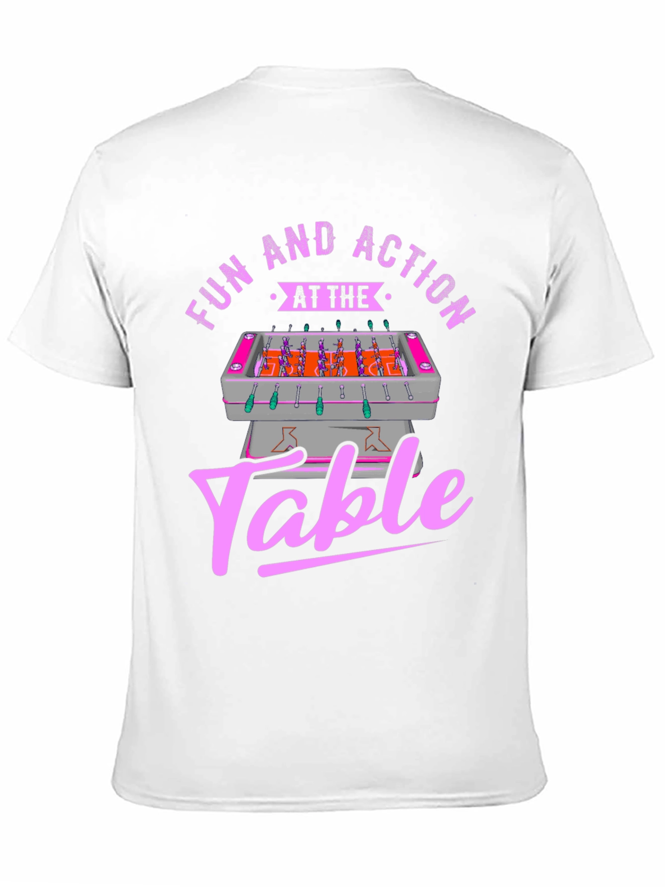 Fun and Action Table T-Shirt - Foosball Graphic Tee
