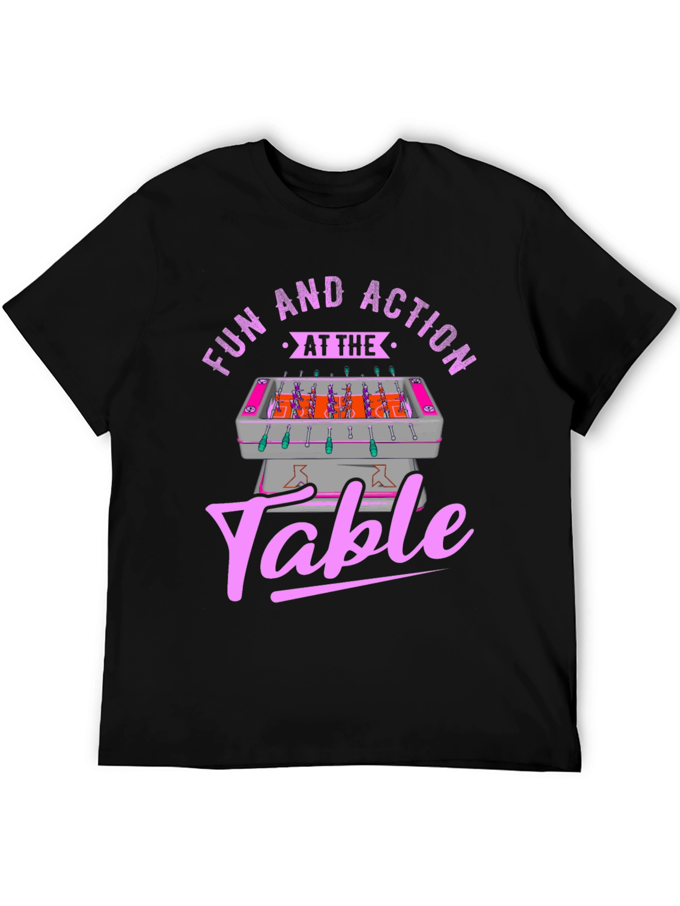 Fun and Action Table T-Shirt - Foosball Graphic Tee