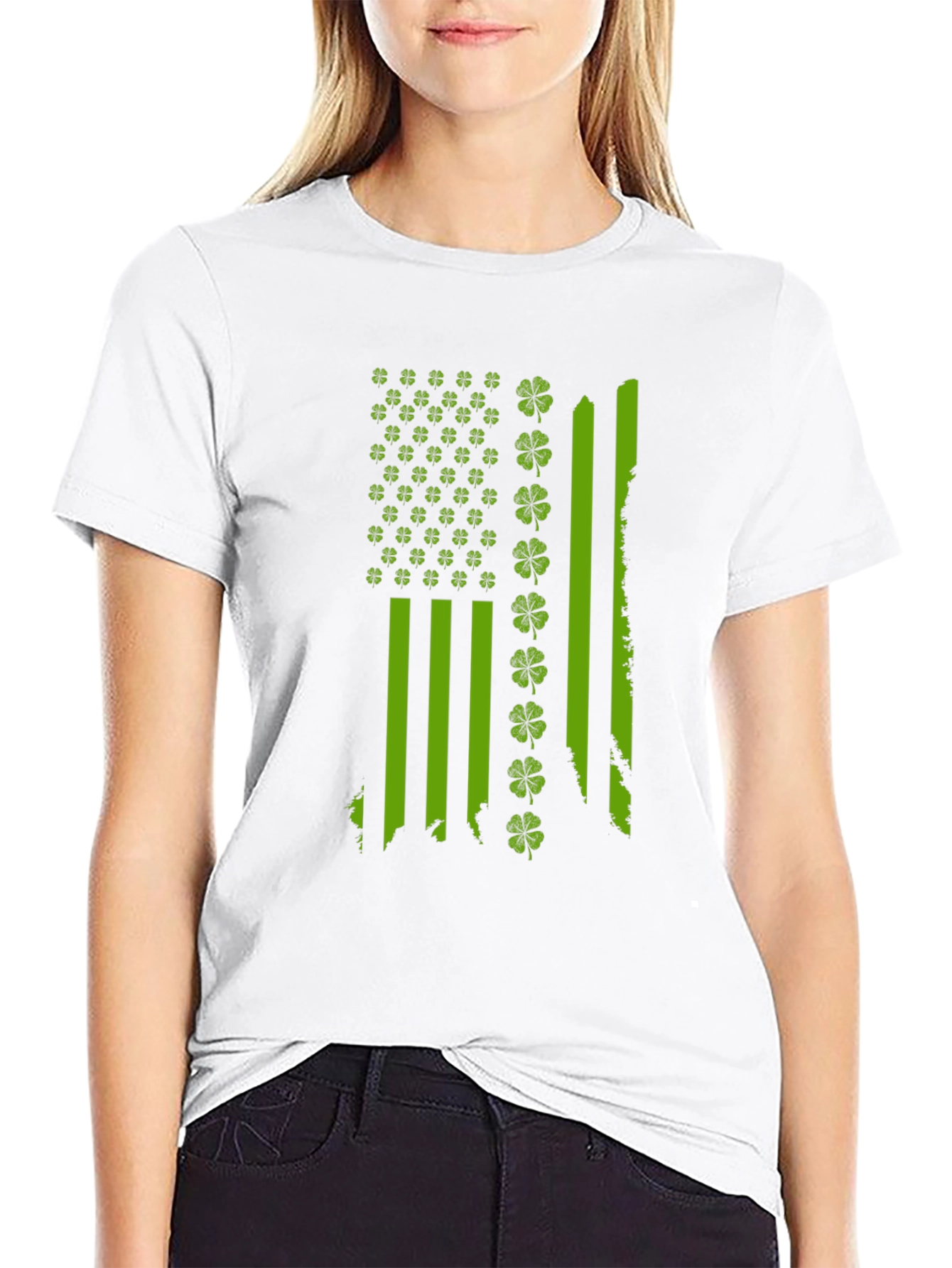 St. Patricks Day Flag Shamrock T-Shirt
