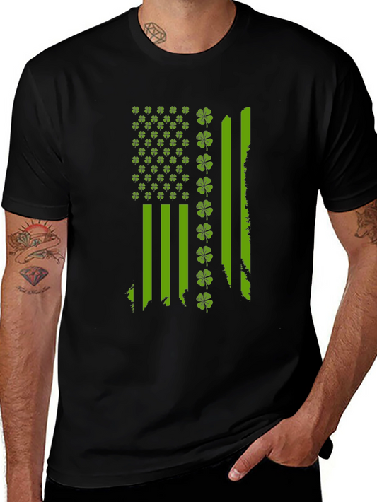 St. Patricks Day Flag Shamrock T-Shirt