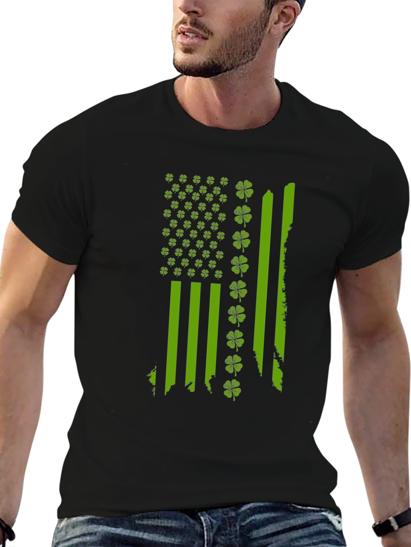 St. Patricks Day Flag Shamrock T-Shirt