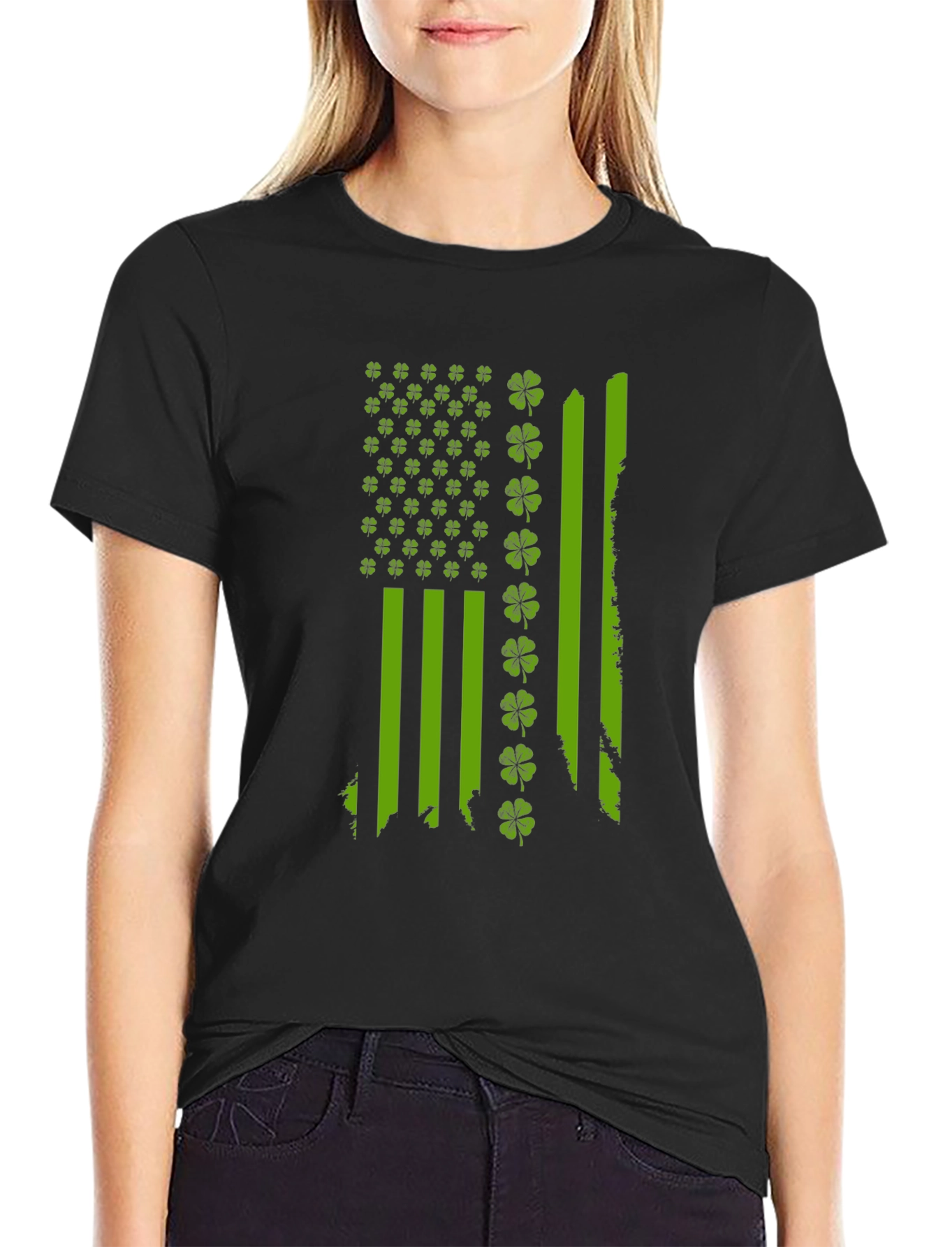 St. Patricks Day Flag Shamrock T-Shirt