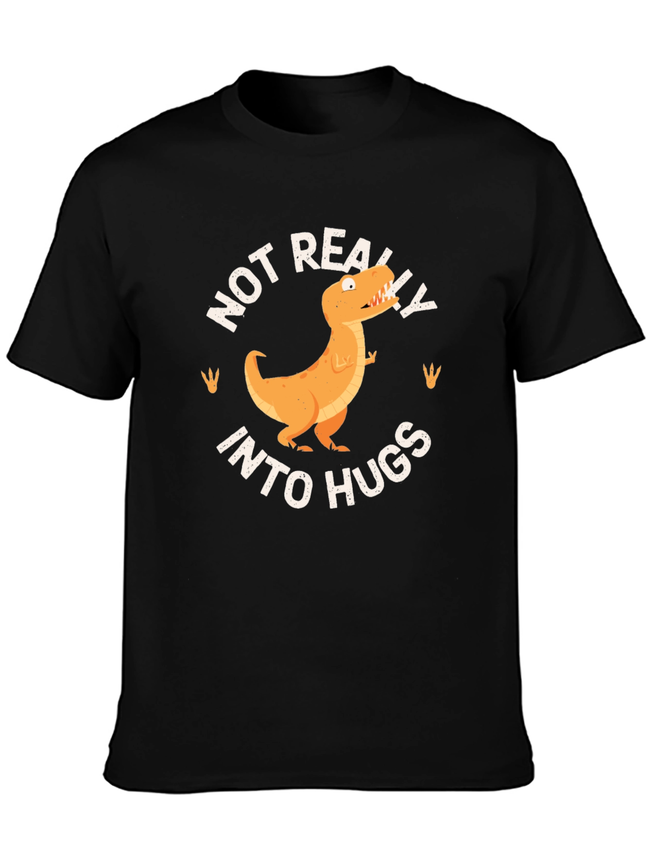 Funny T-Rex Not Really Into Hugs Graphic Tee