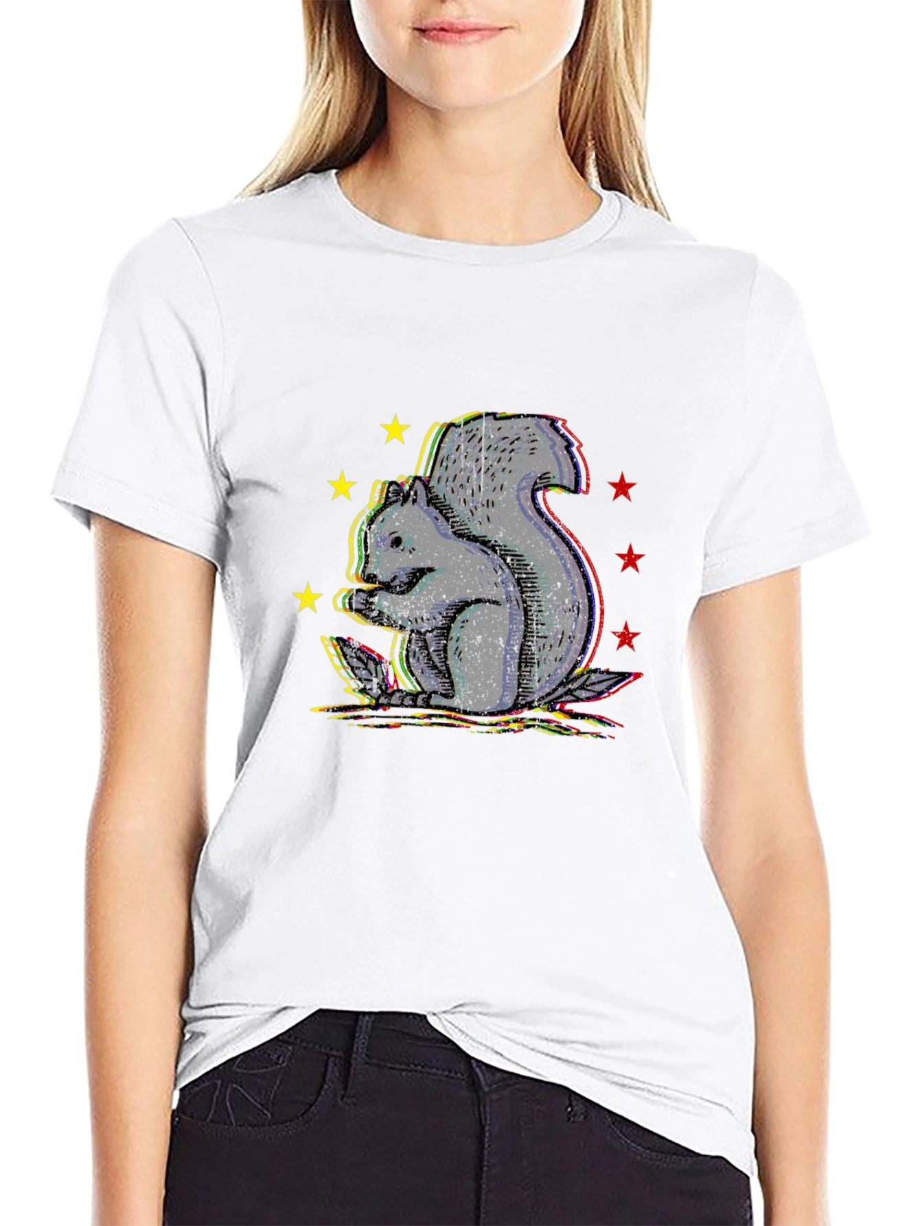 Squirrel Starburst Graphic Tee