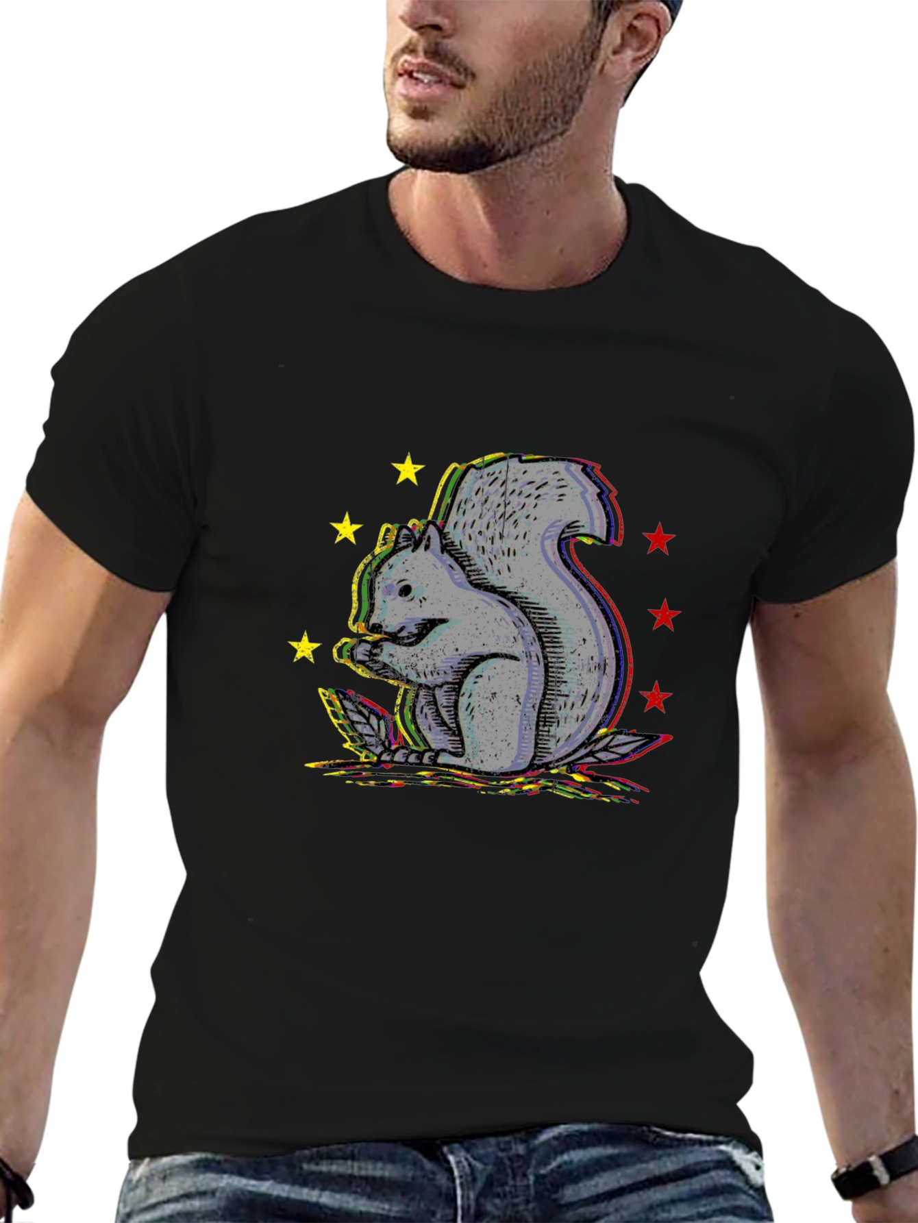 Squirrel Starburst Graphic Tee