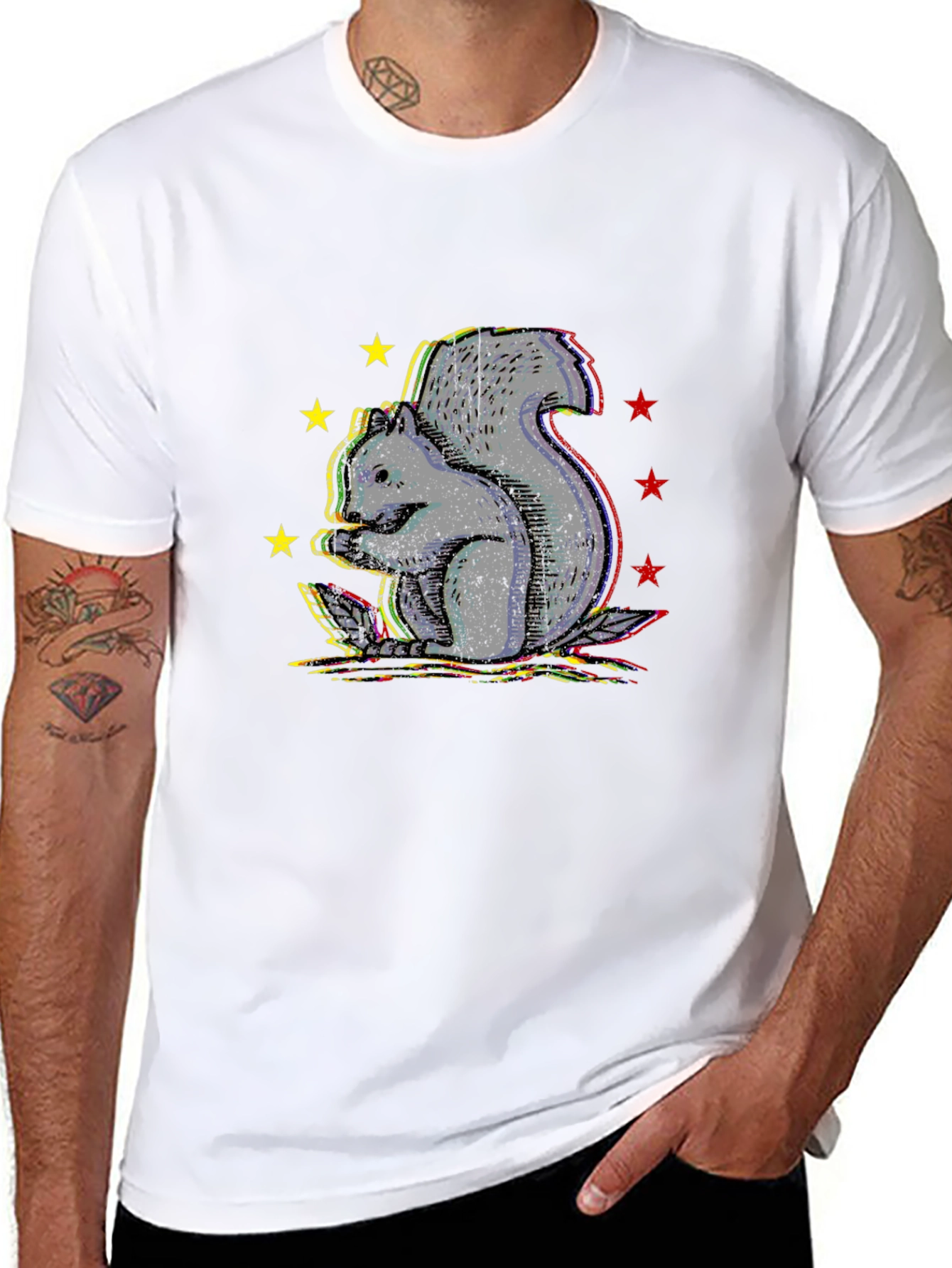 Squirrel Starburst Graphic Tee