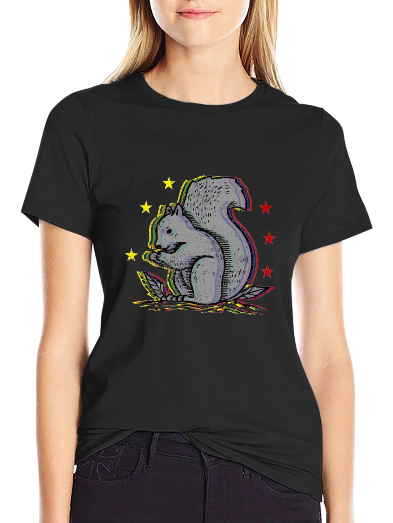 Squirrel Starburst Graphic Tee