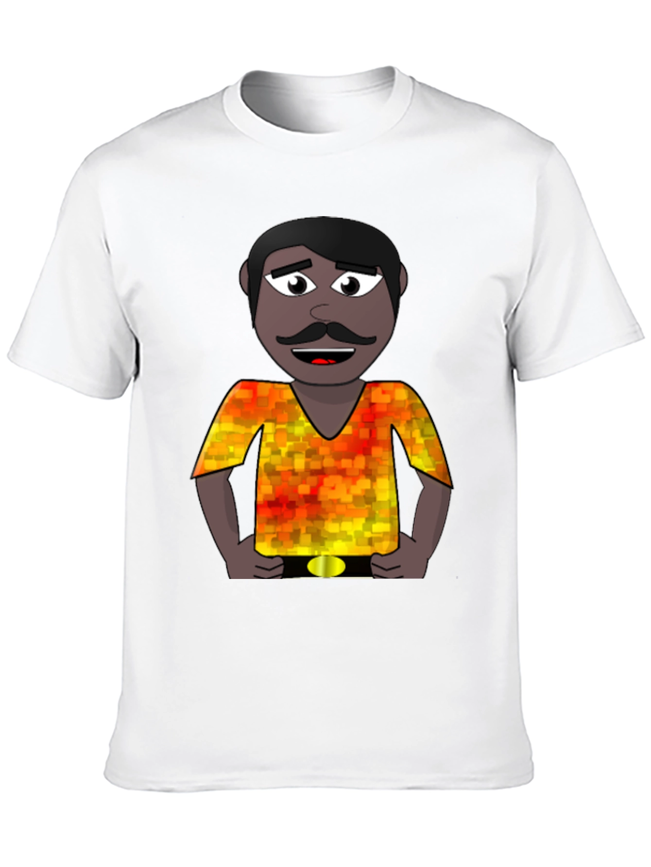Cartoon Man Graphic Print T-Shirt