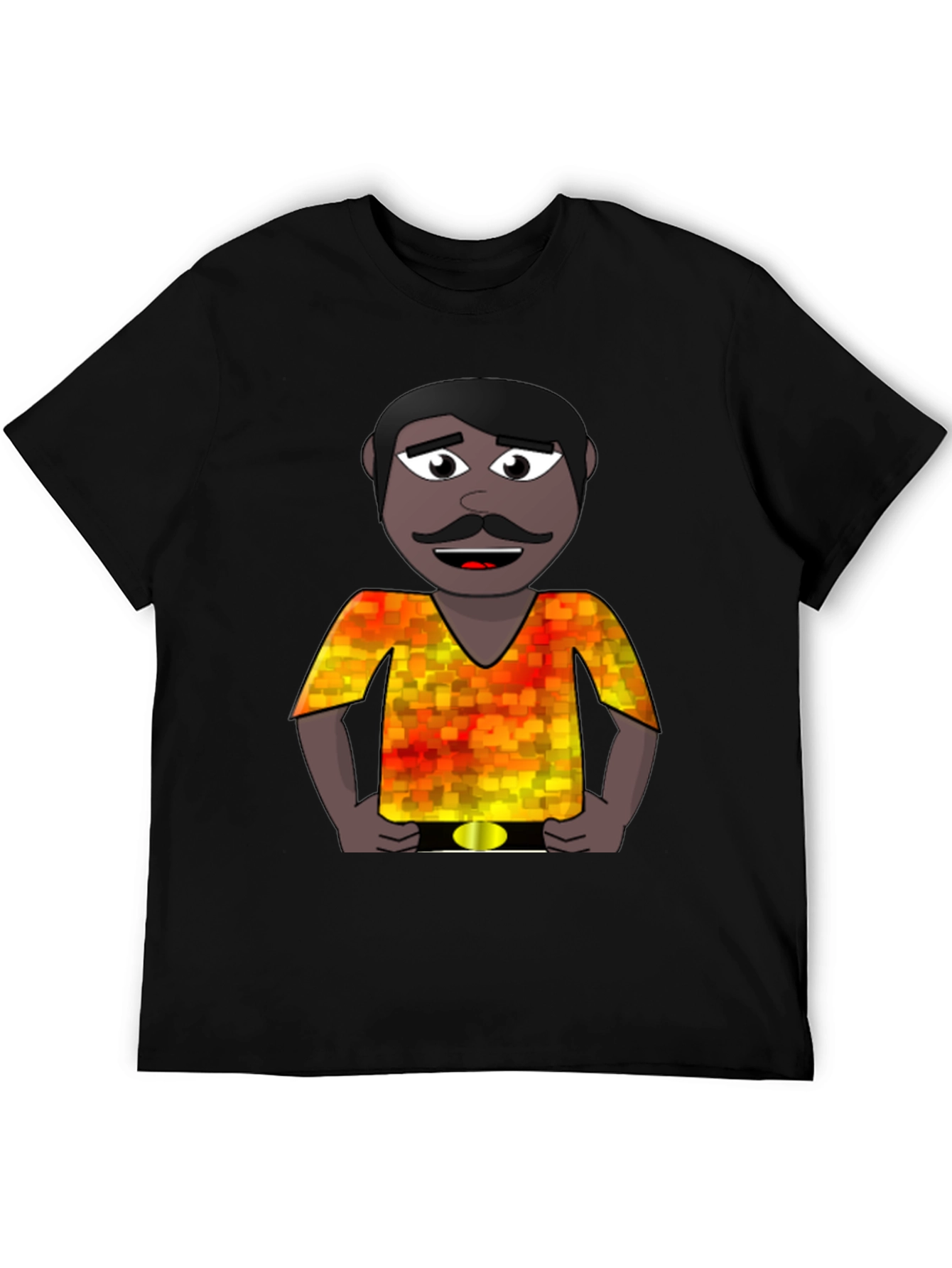 Cartoon Man Graphic Print T-Shirt