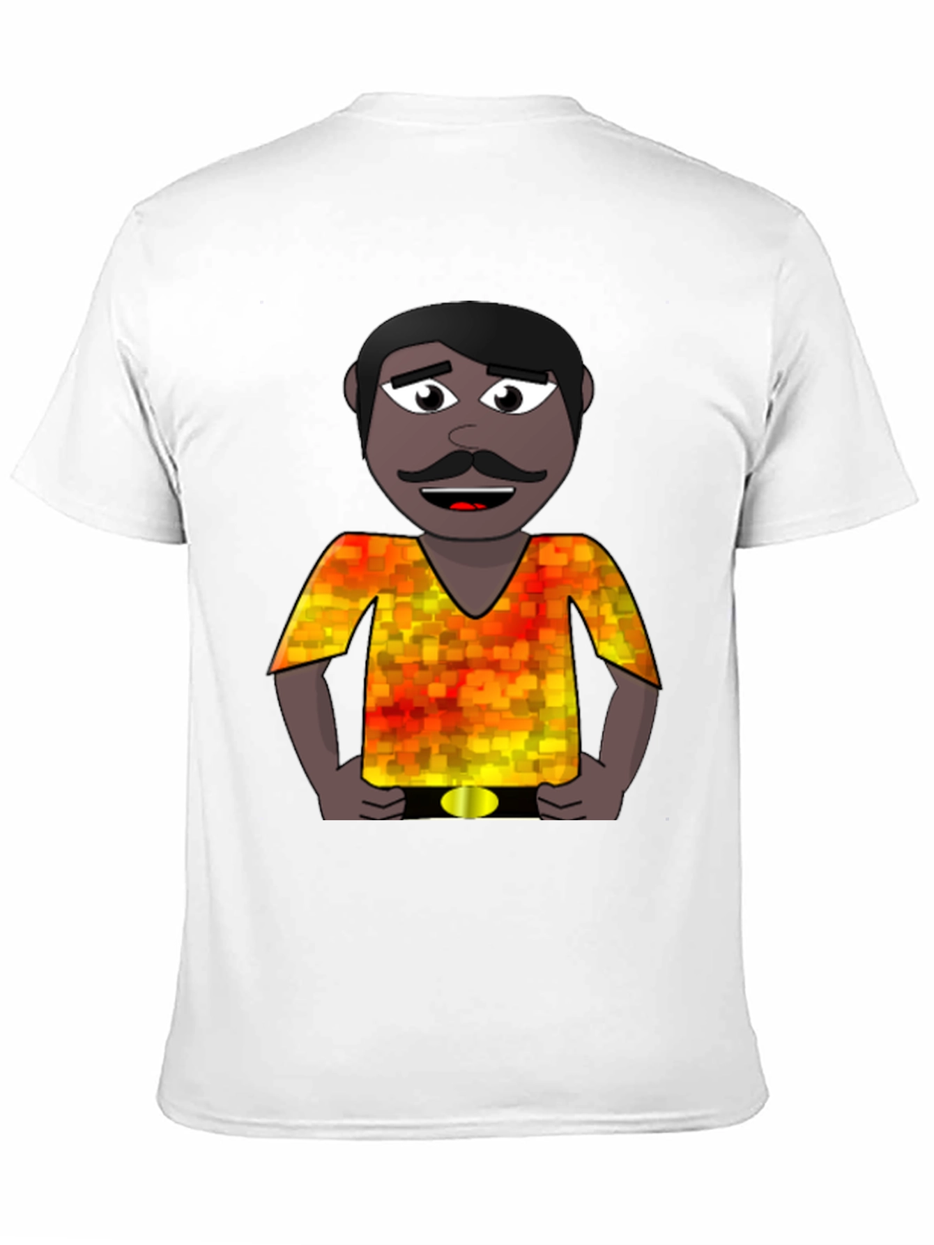 Cartoon Man Graphic Print T-Shirt