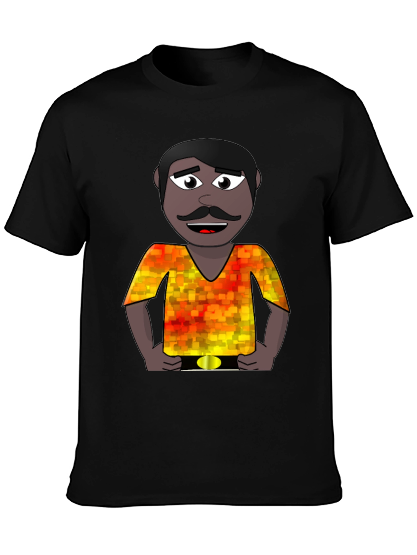 Cartoon Man Graphic Print T-Shirt