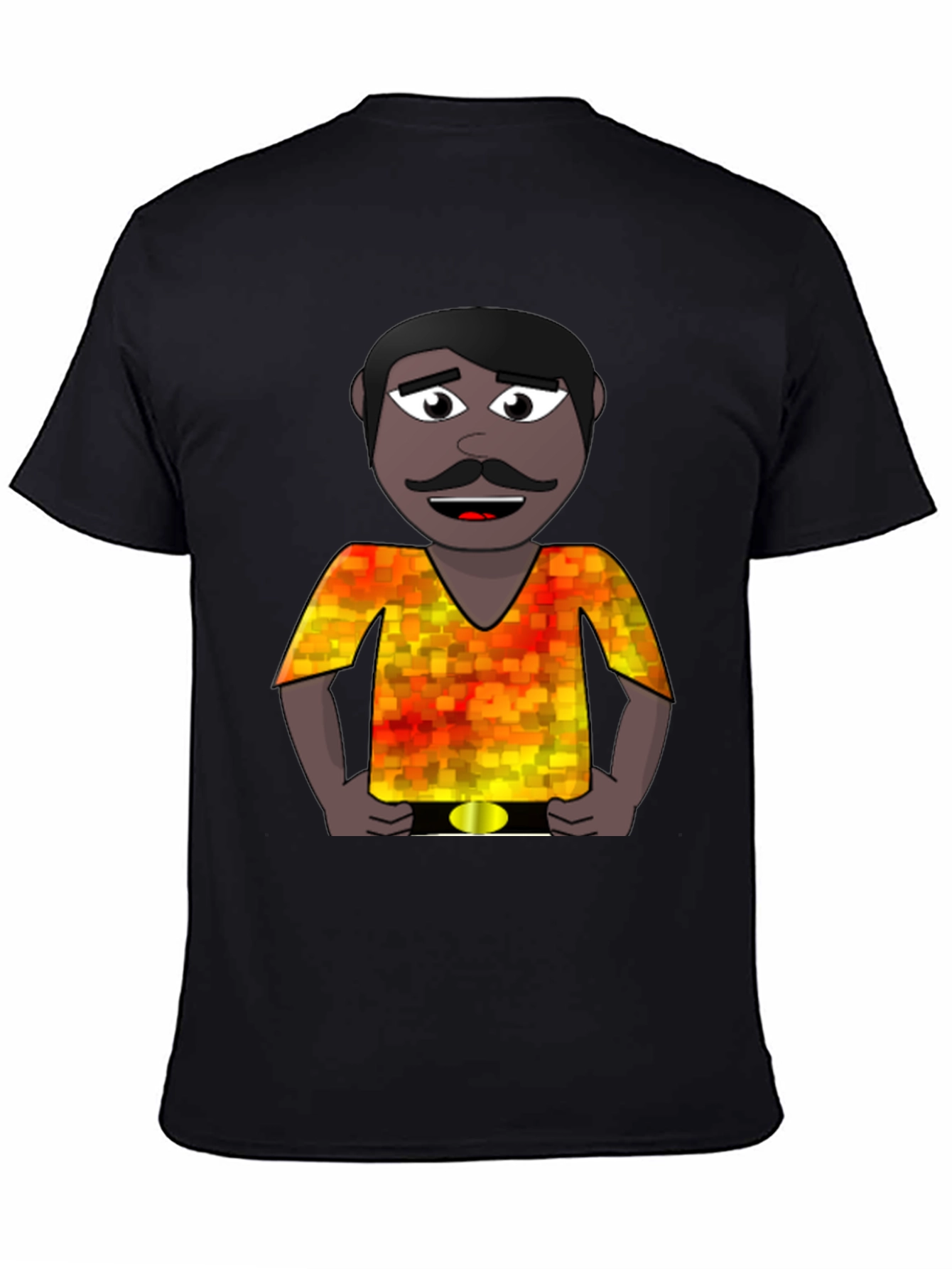 Cartoon Man Graphic Print T-Shirt