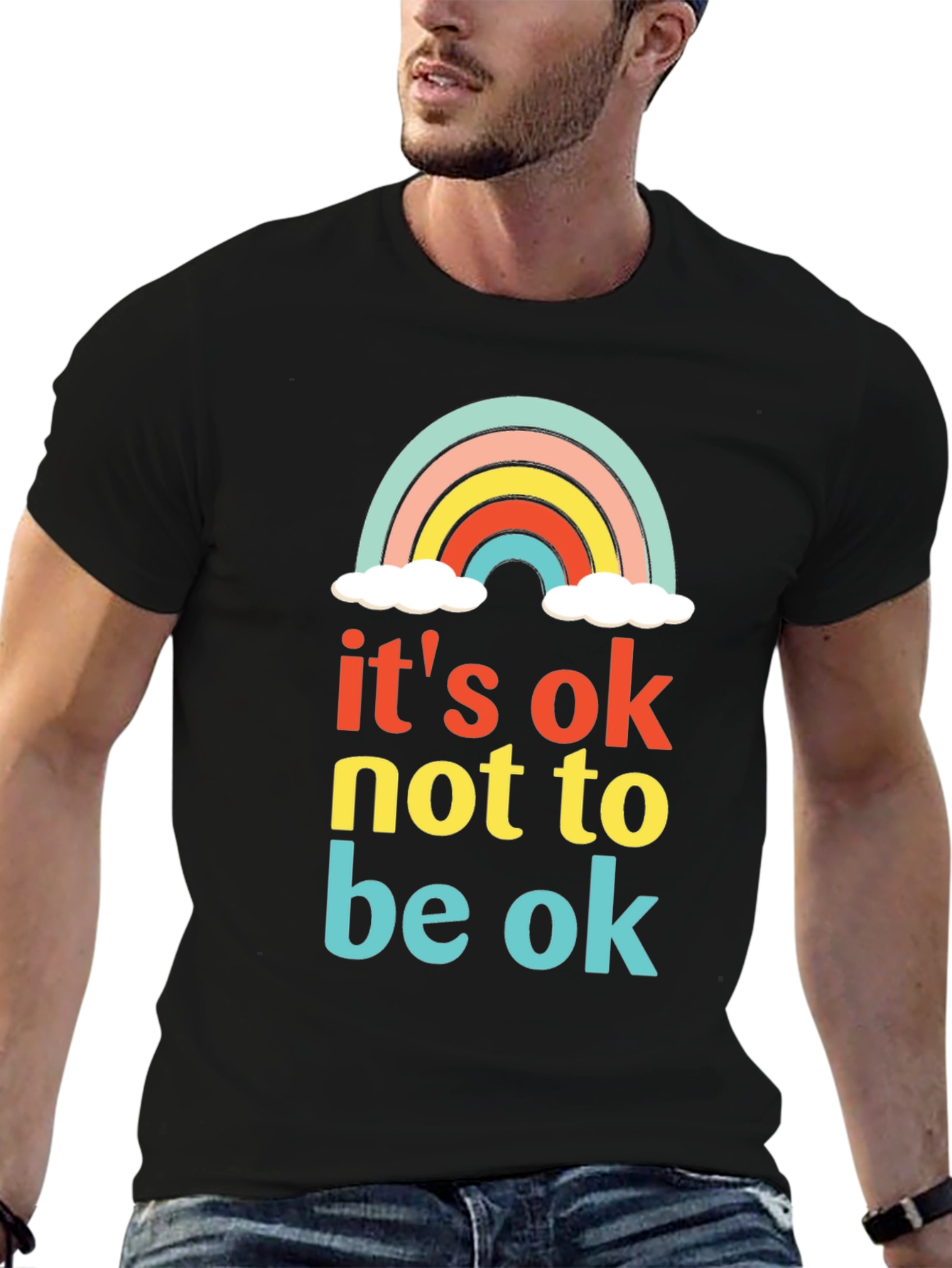 Its Ok Not to Be Ok Rainbow T-Shirt