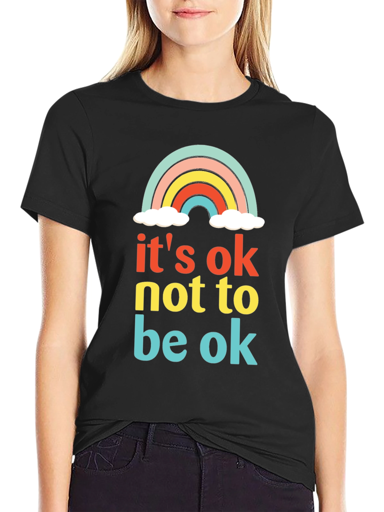 Its Ok Not to Be Ok Rainbow T-Shirt