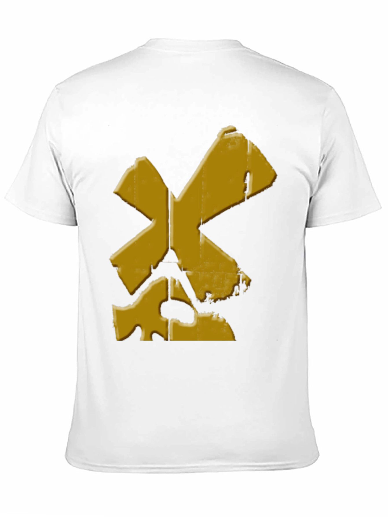 Distressed Yellow X Black T-Shirt