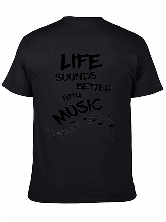 Life Sounds Better With Music T-Shirt