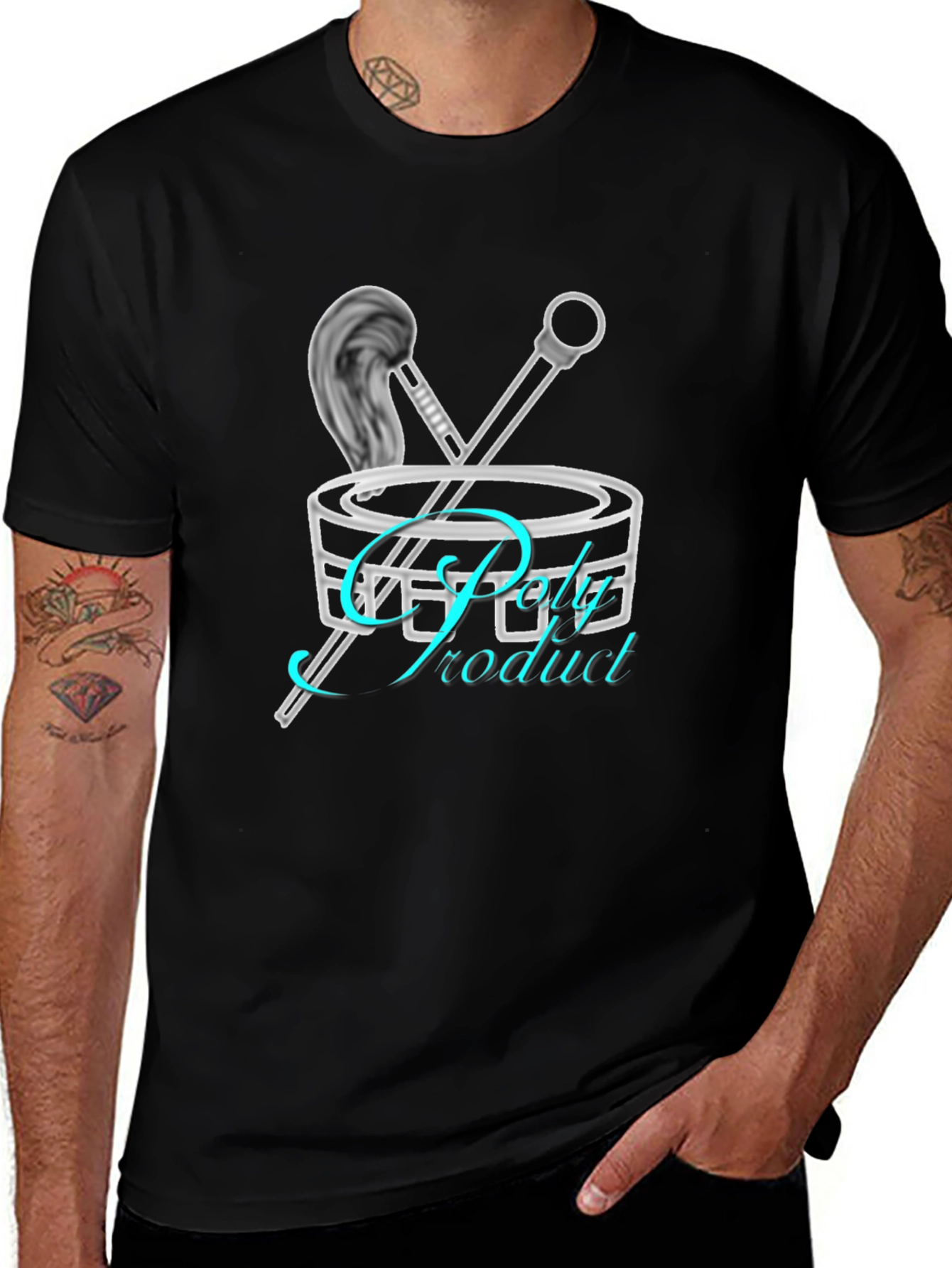 Trendy Drum Kit Graphic Tee - Music Lover T-Shirt