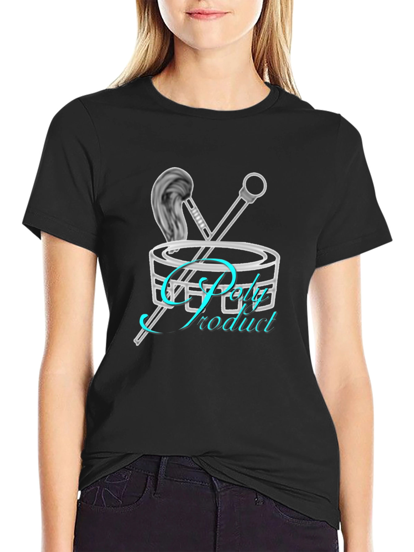 Trendy Drum Kit Graphic Tee - Music Lover T-Shirt