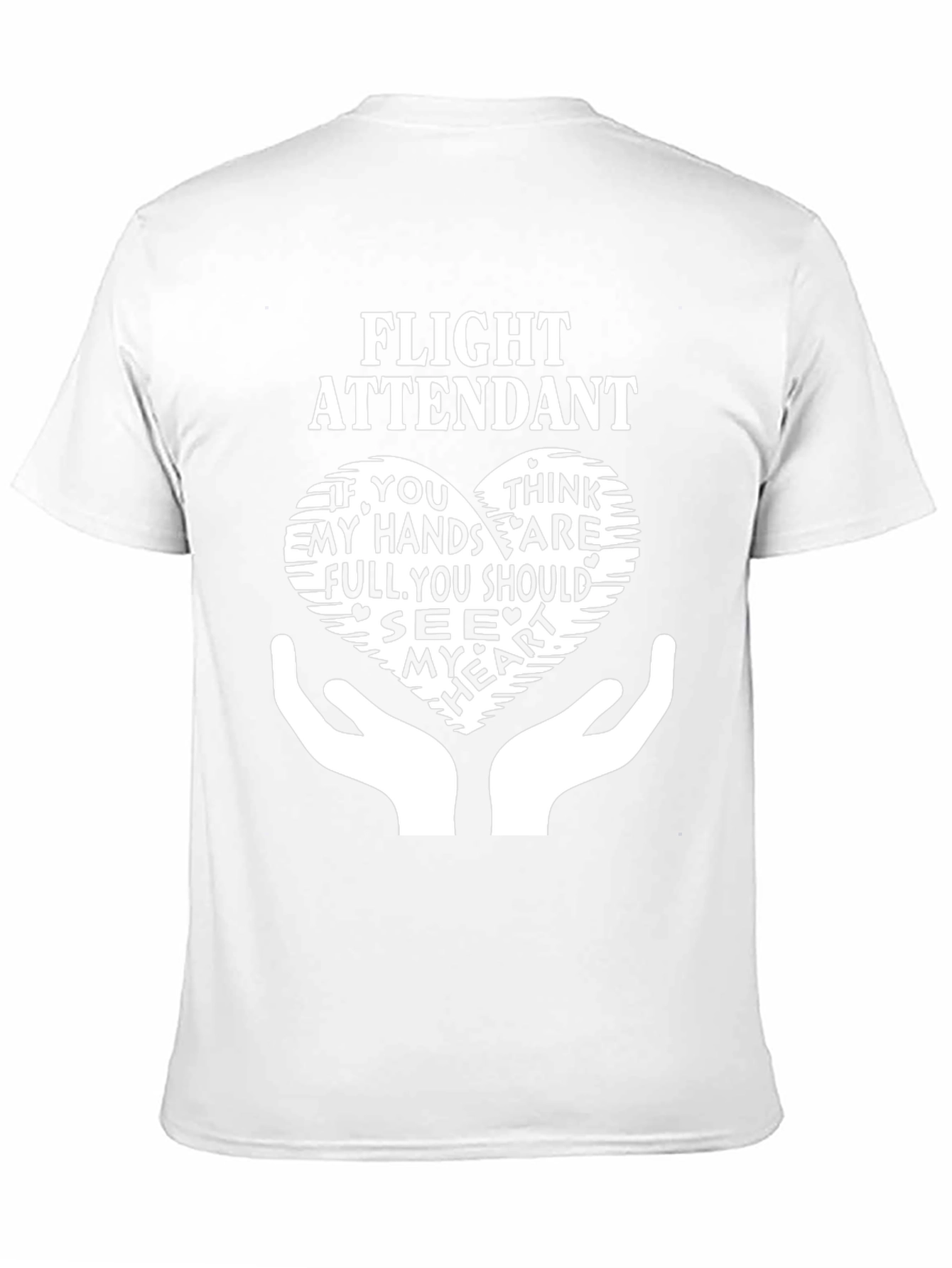 Flight Attendant Heart Graphic T-Shirt