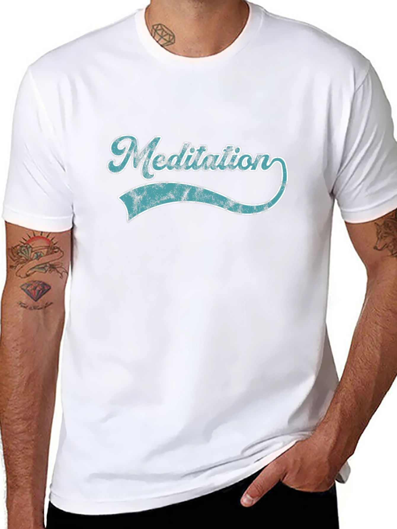 Meditation Graphic Tee - Casual Cool Style