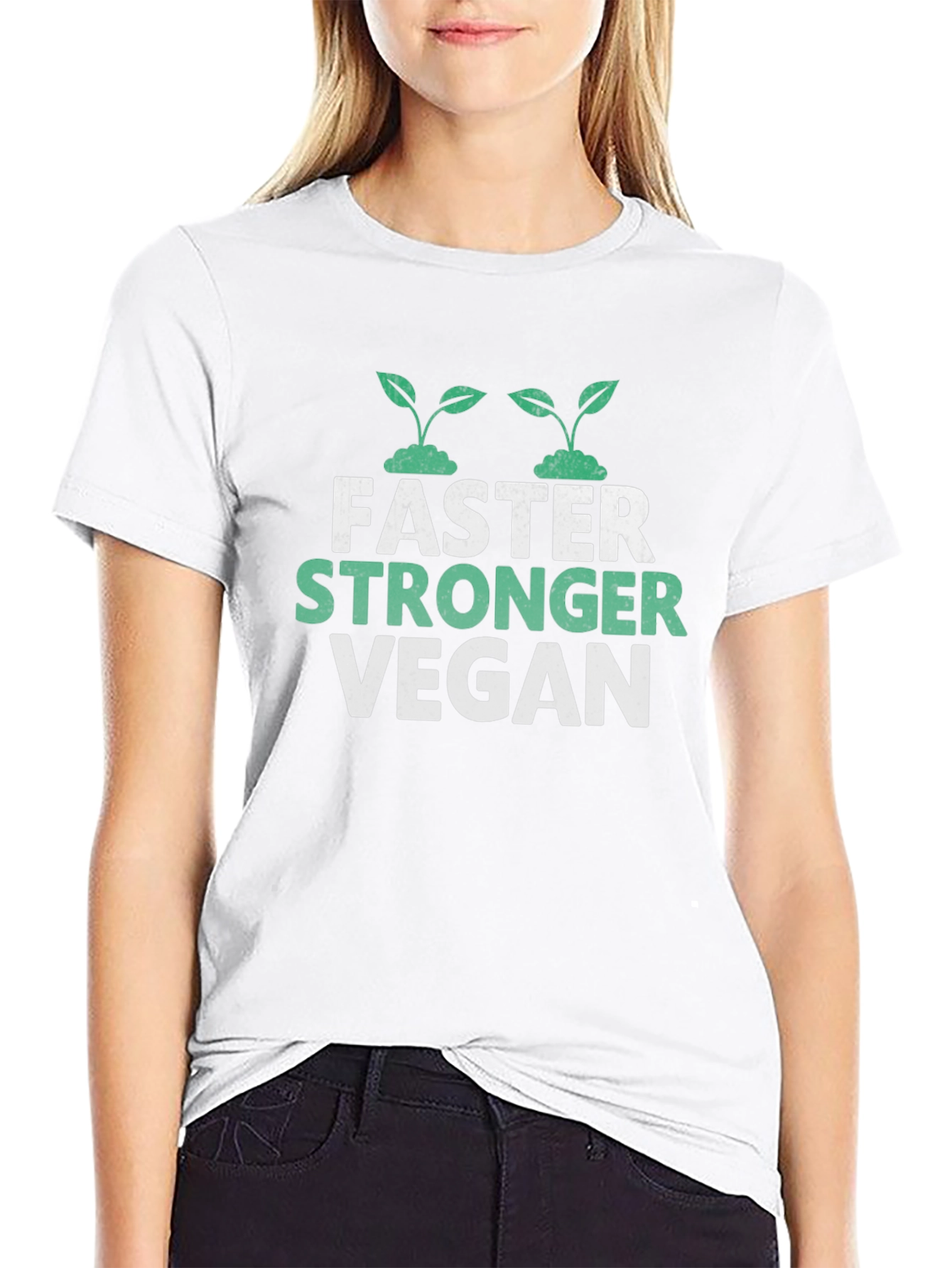 Vegan Stronger Faster T-Shirt - Unisex