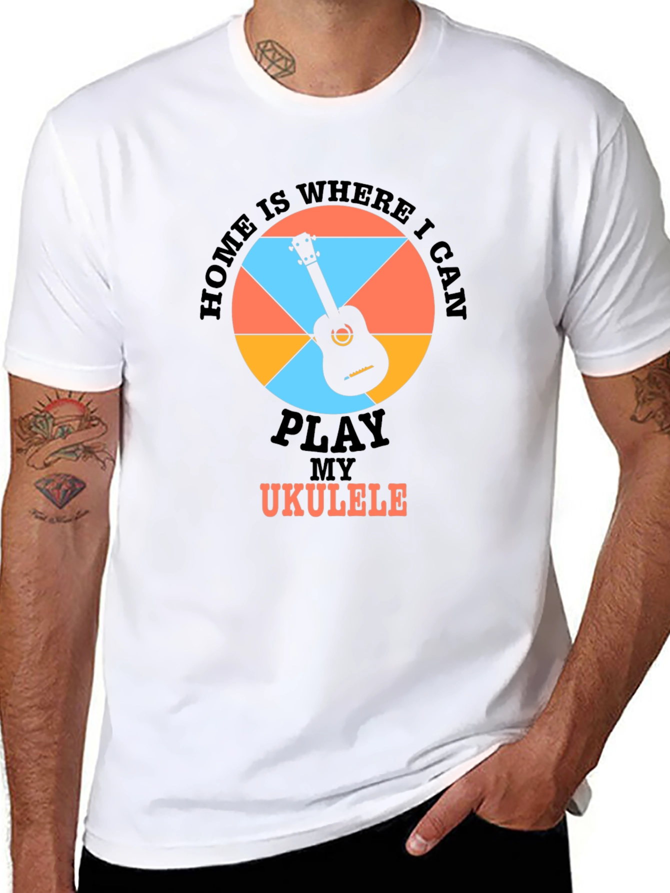 Home is Where I Can Play Ukulele T-Shirt