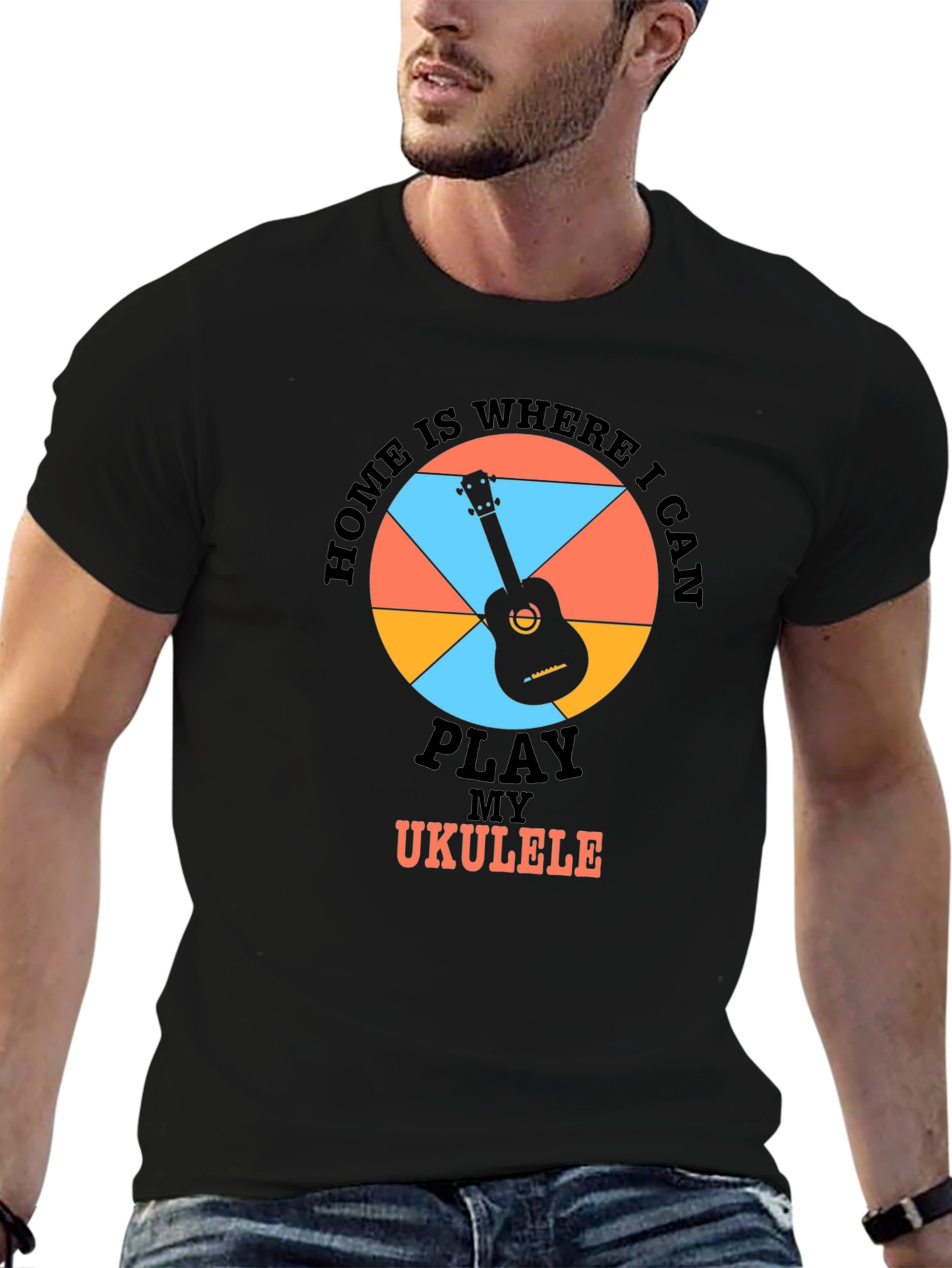 Home is Where I Can Play Ukulele T-Shirt
