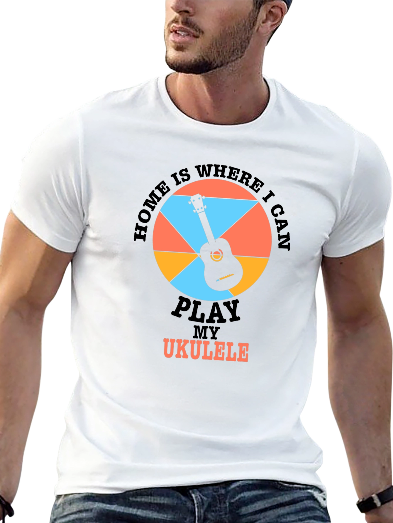 Home is Where I Can Play Ukulele T-Shirt