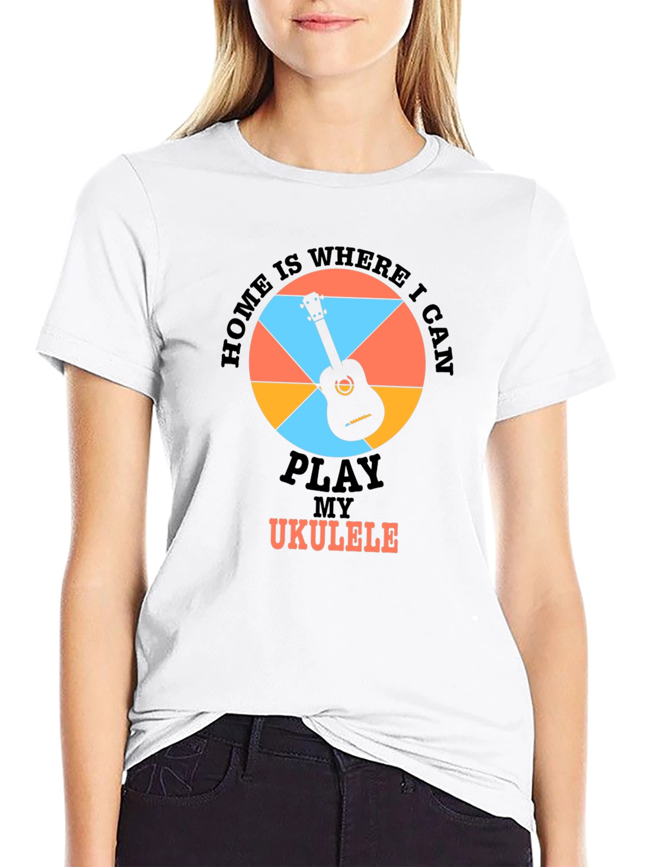 Home is Where I Can Play Ukulele T-Shirt