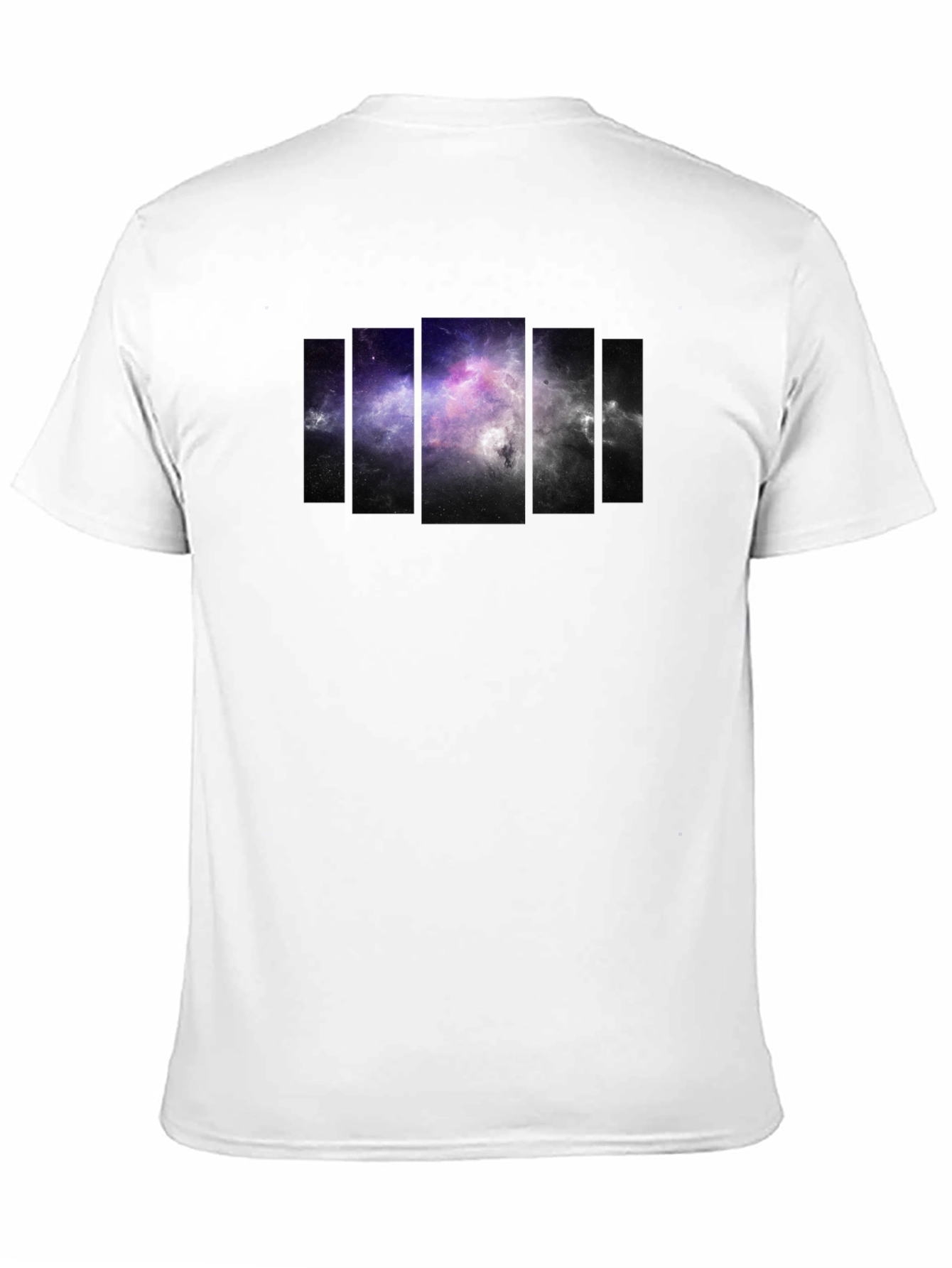 Galaxy Panel Mens Black T-Shirt