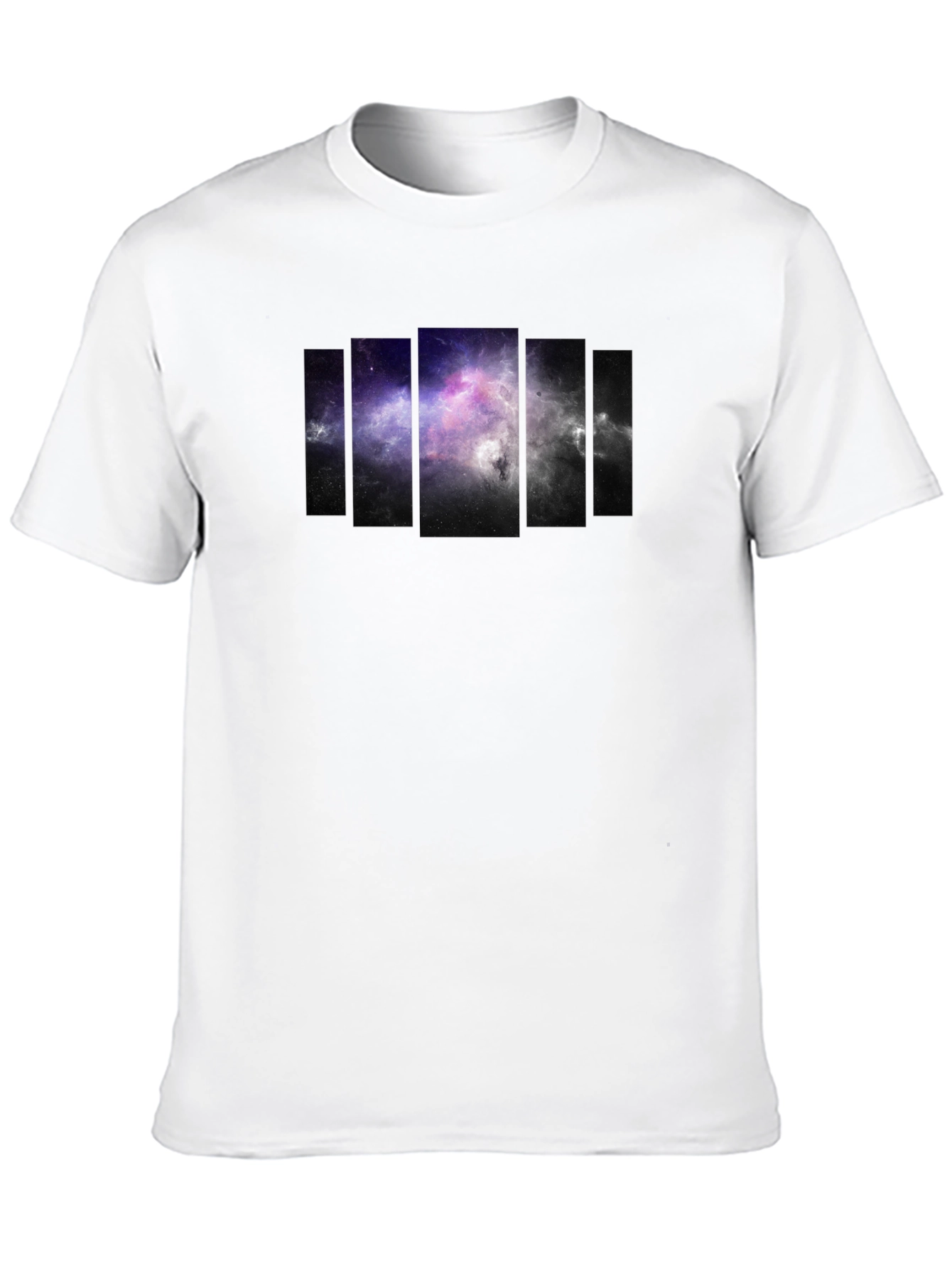 Galaxy Panel Mens Black T-Shirt