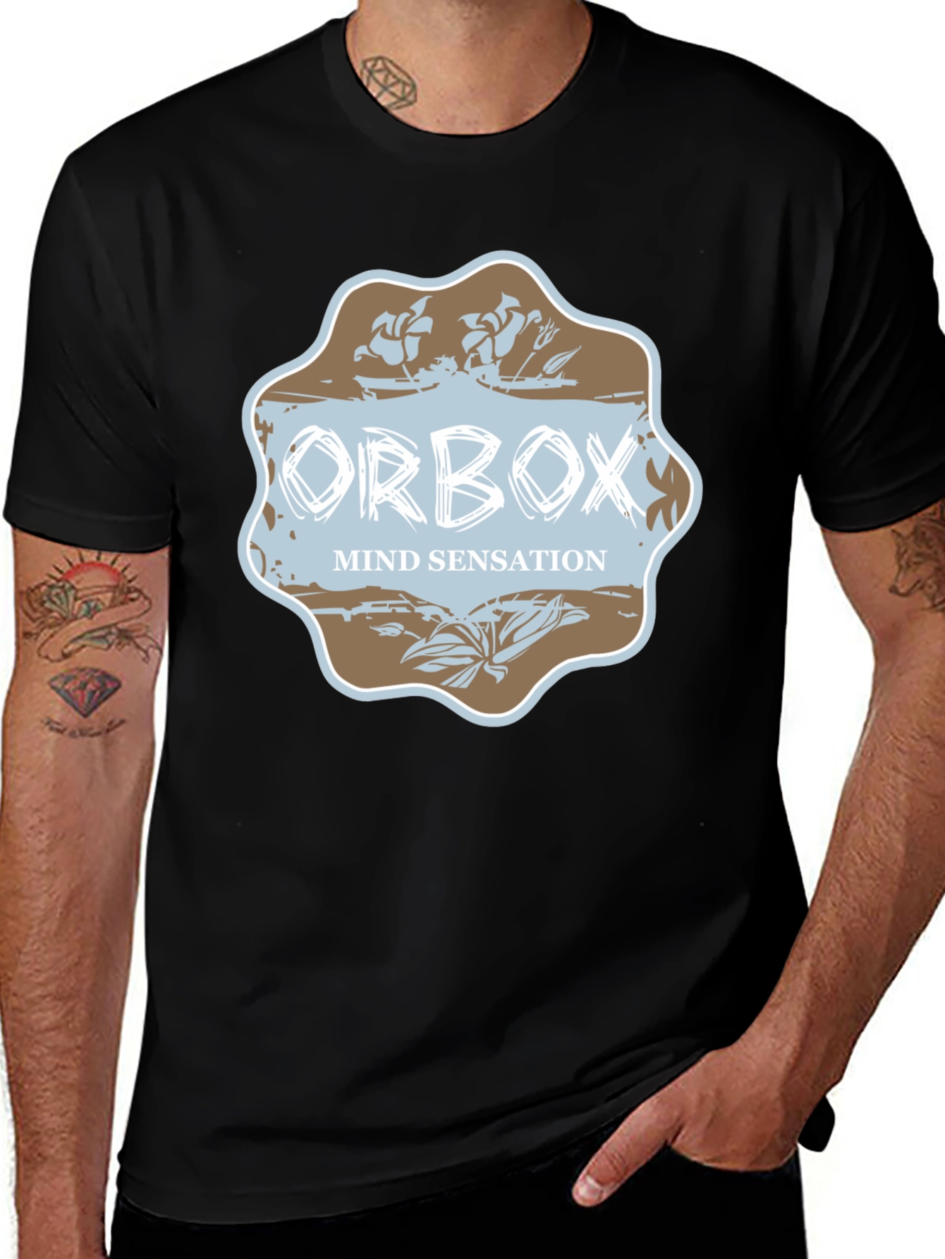 Orbox Mind Sensation Graphic Tee - Black